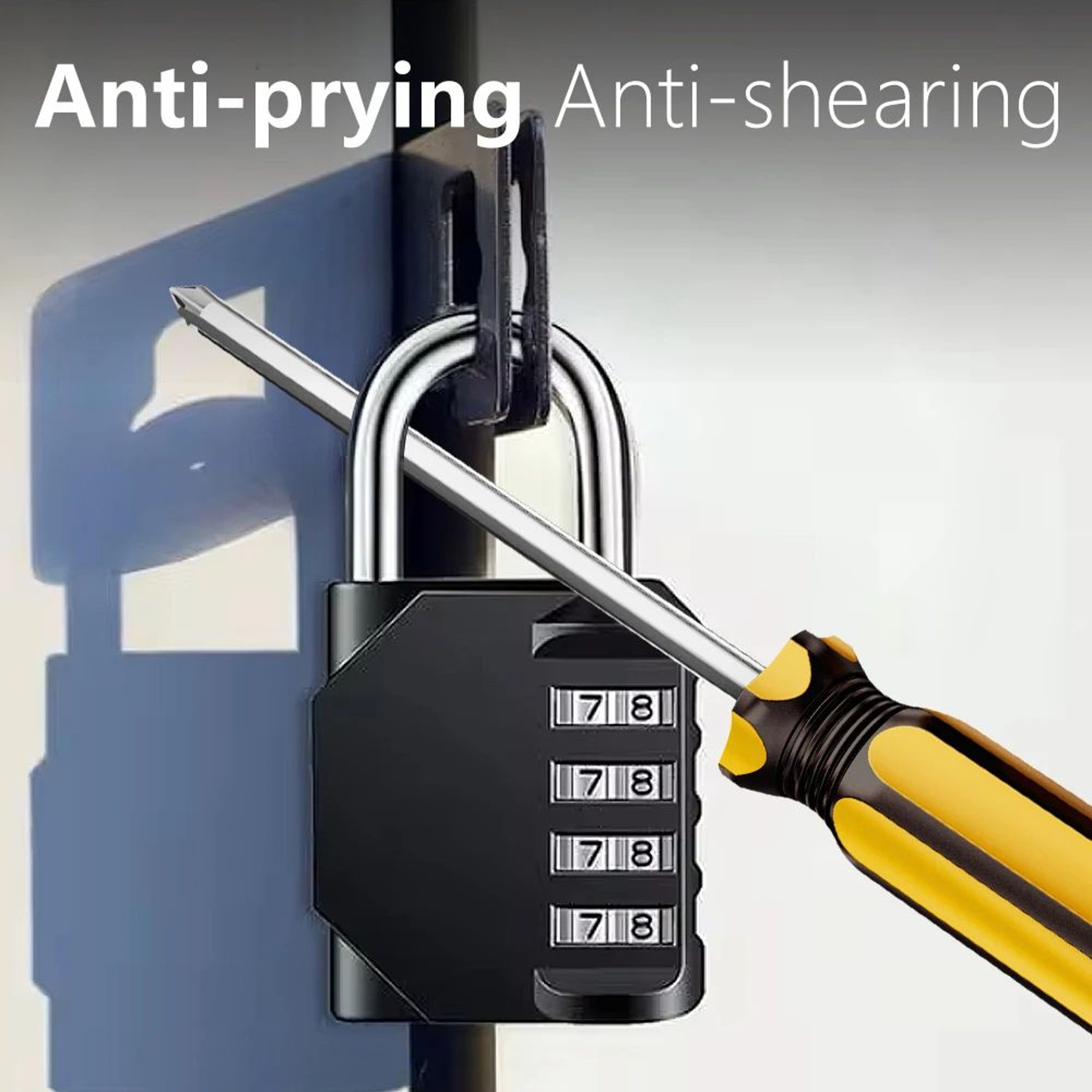 SecureGuard 4Digit Waterproof Combination Padlock For Luggage Doors  Lockers 2
