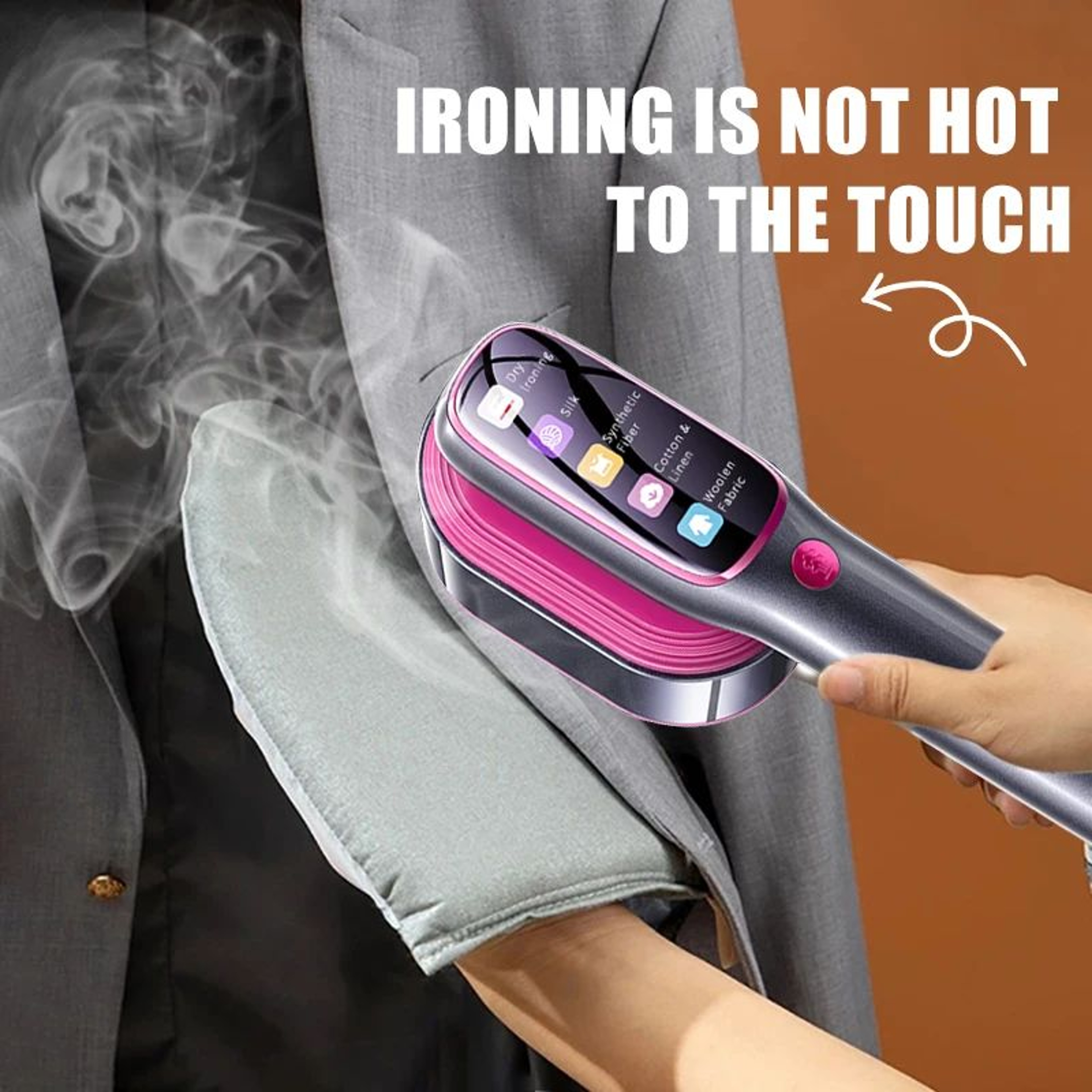 Portable Handheld Garment Steamer  Mini Clothes Steamer  FastHeat Travel Steam Iron For WrinkleFree