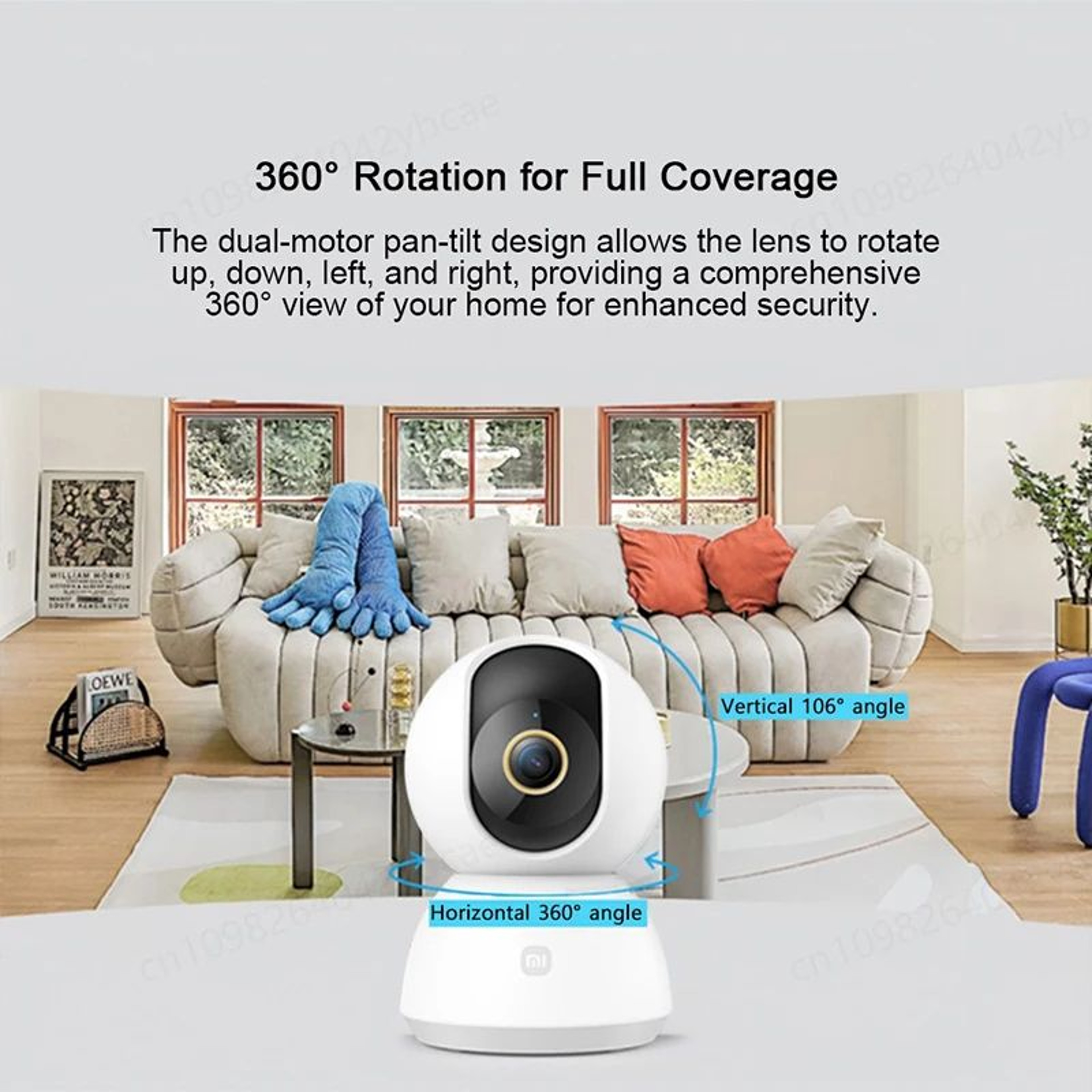 Xiaomi 2K Smart PTZ WiFi Security Camera With Color Night Vision  AI Detection 1