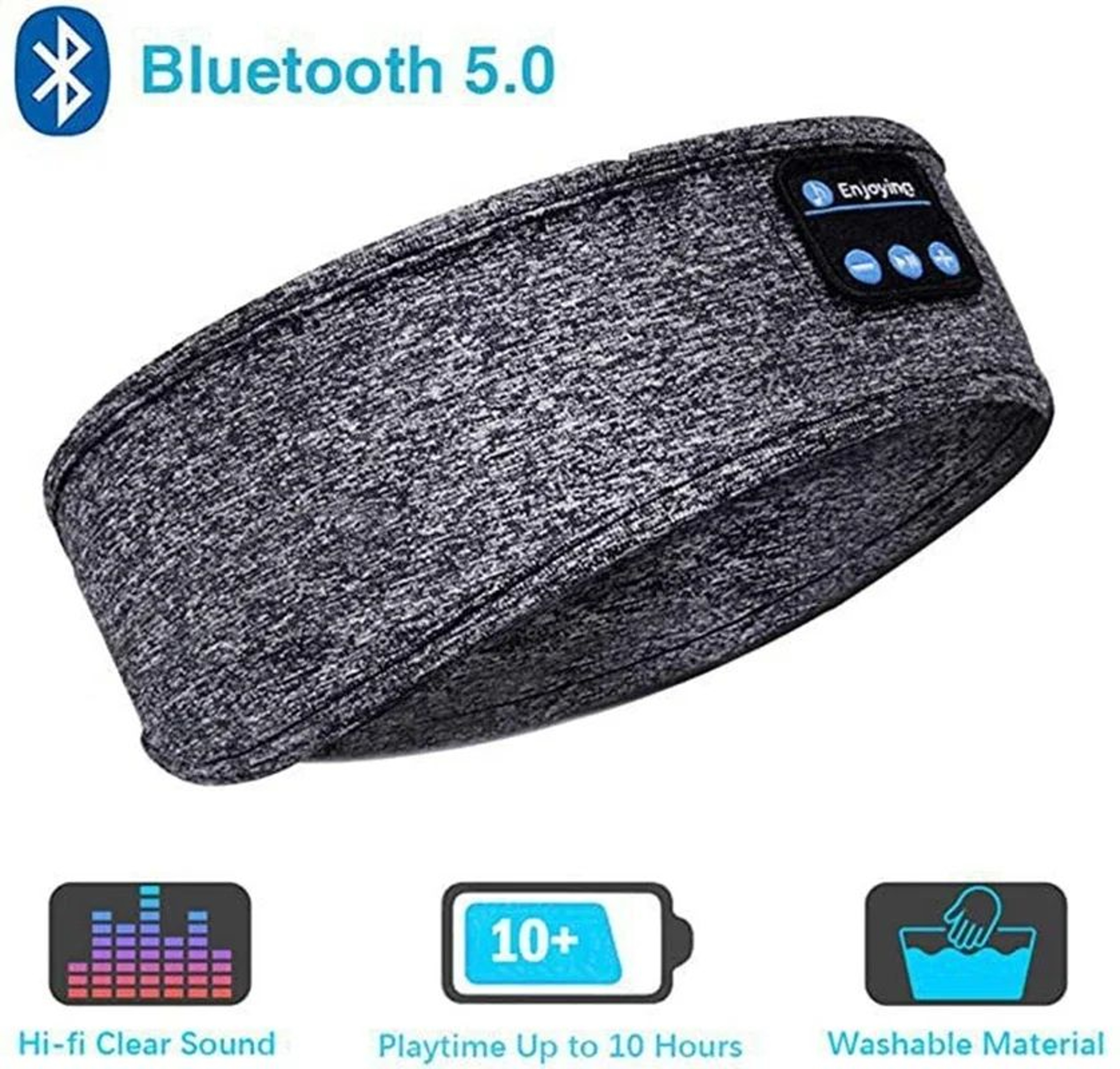 Bluetooth Sleep Mask Headphones Headband For Side Sleepers  UltraThin Wireless Eye Mask 7