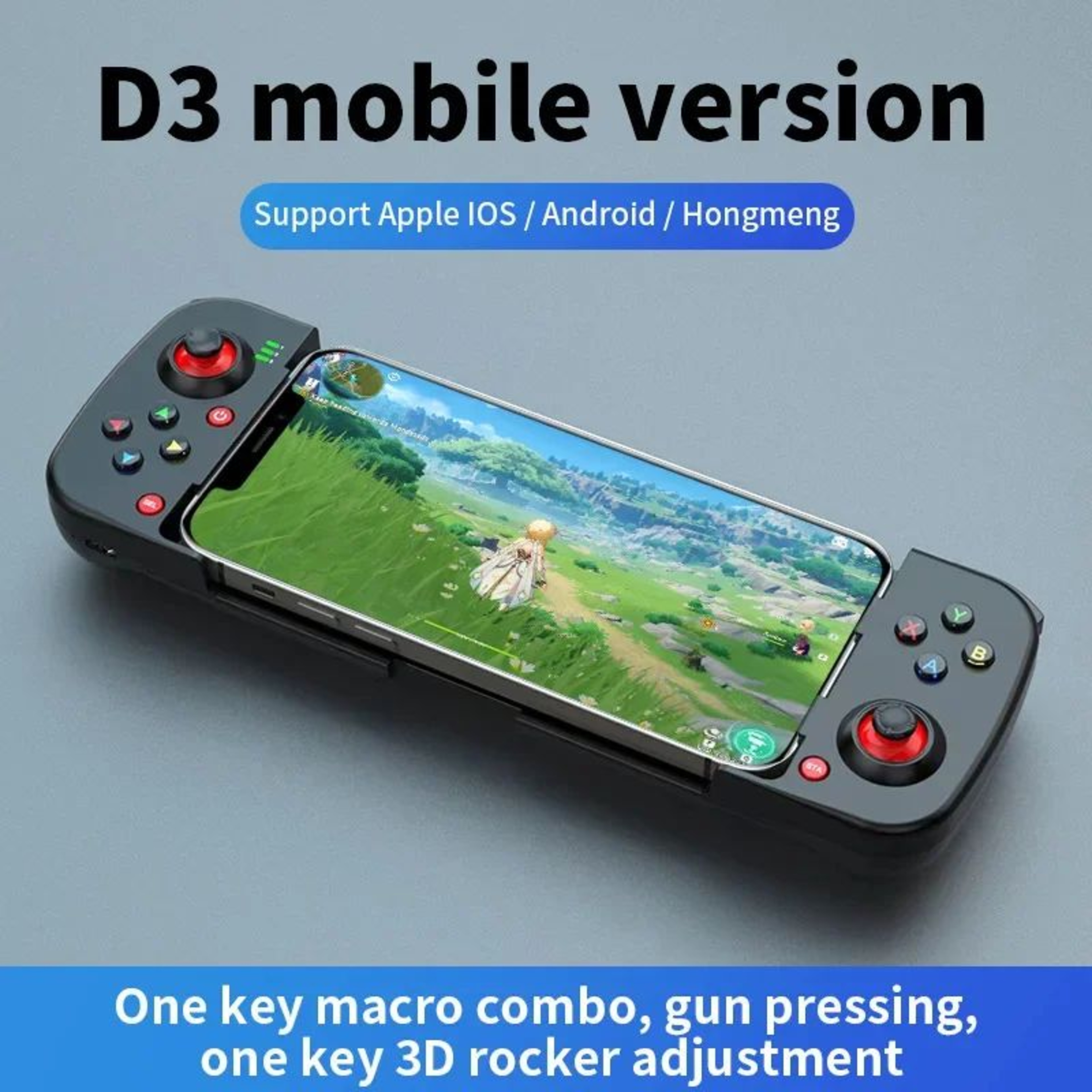D3 Pro Wireless Mobile Game Controller  Bluetooth Stretchable Gamepad For Android  IOS 10
