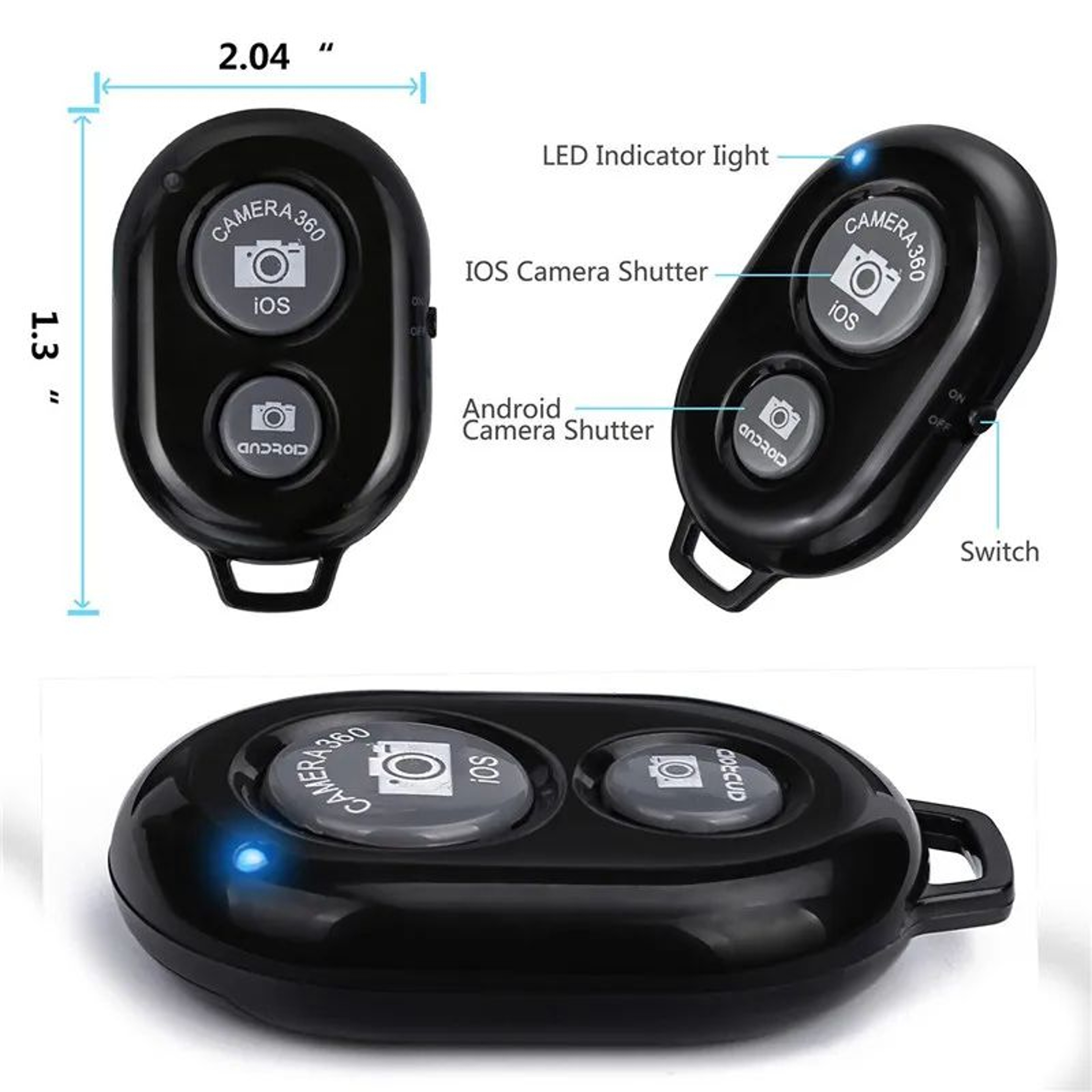 PocketSnap Bluetooth Selfie Remote For IOS  Android 1