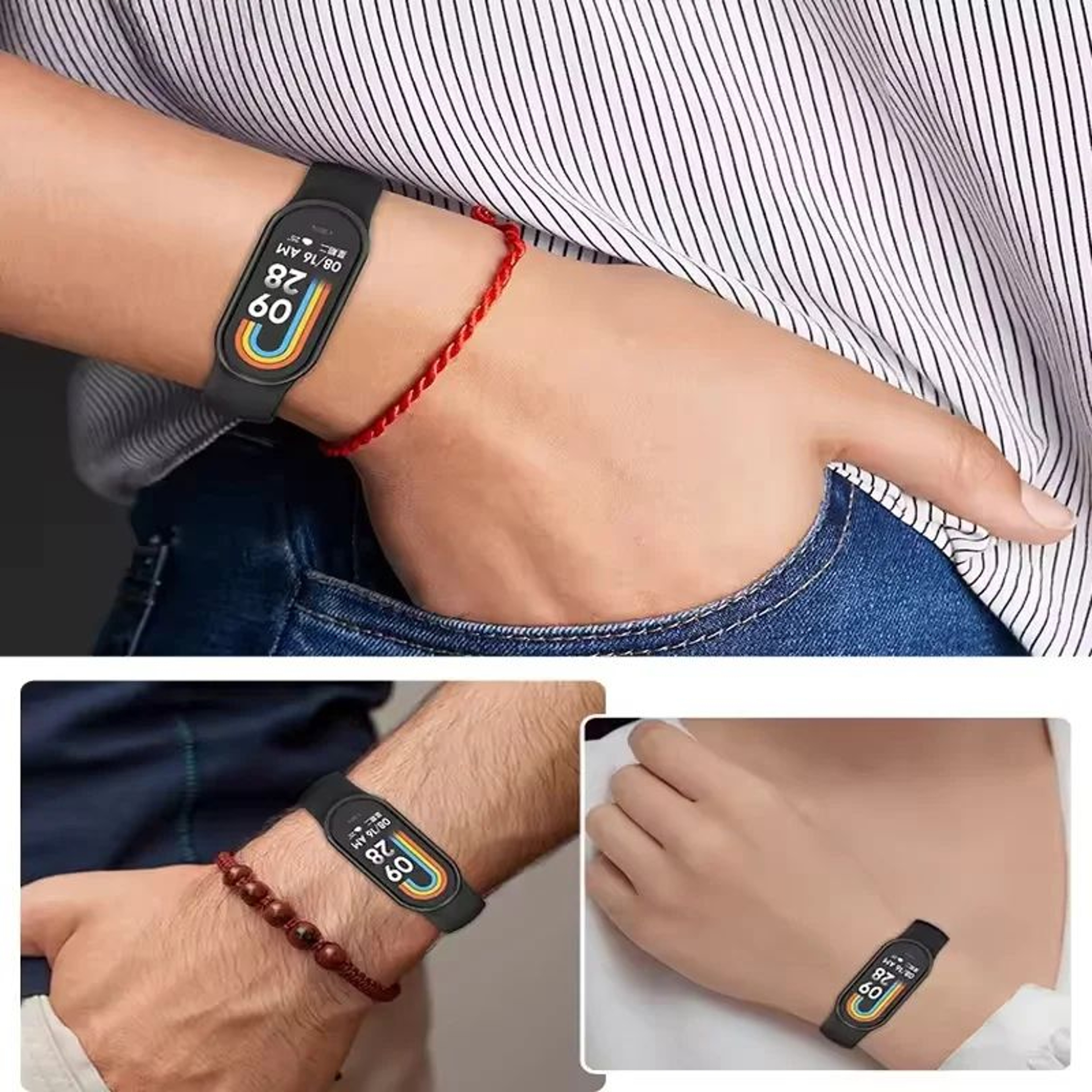 SportFlex Silicone Xiaomi Mi Band Strap  Comfortable Replacement Wristband For Mi Band 8 9  10 2