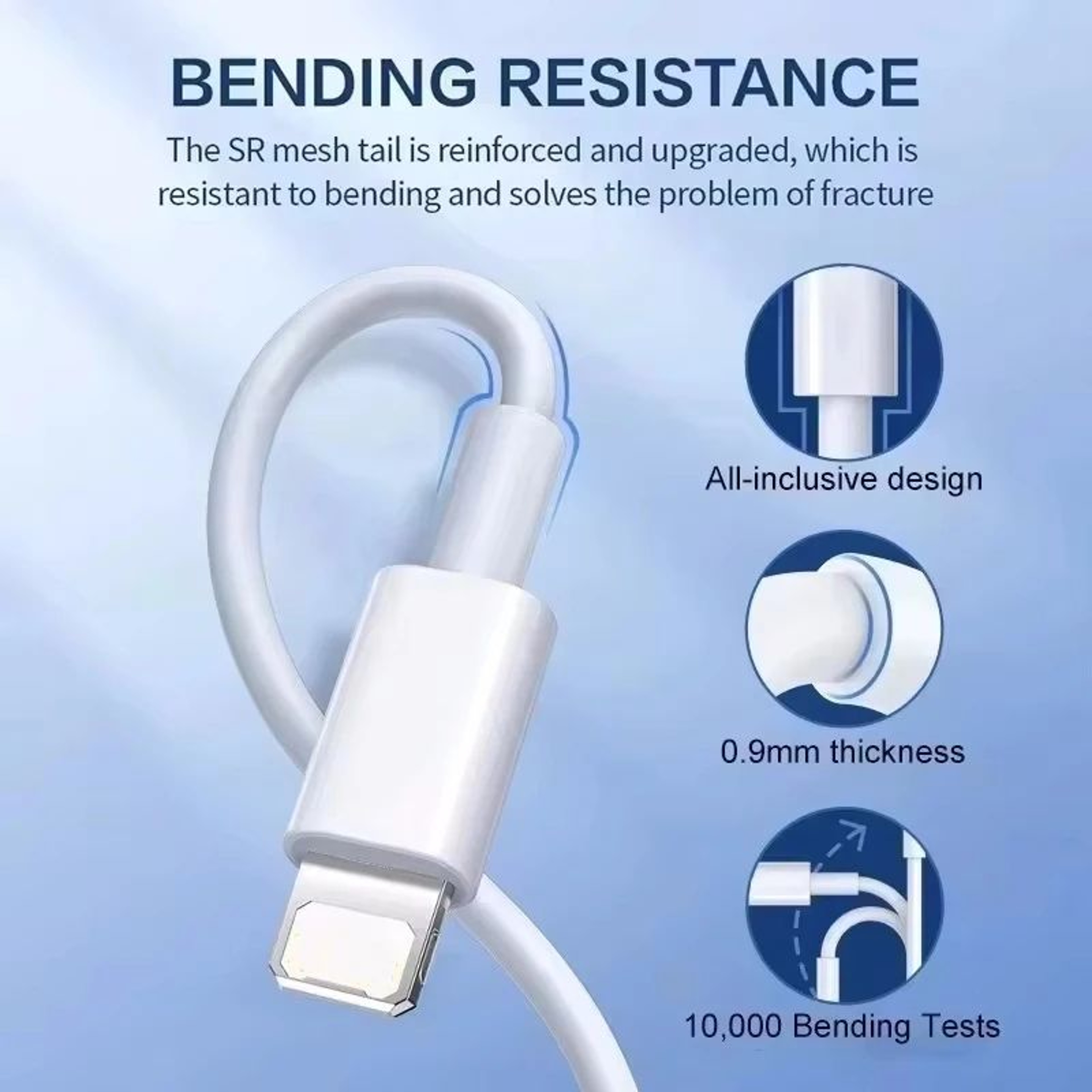 35W PD USBC Fast Charging Cable For IPhone  Durable Rapid Charger Cord 1m2m 3