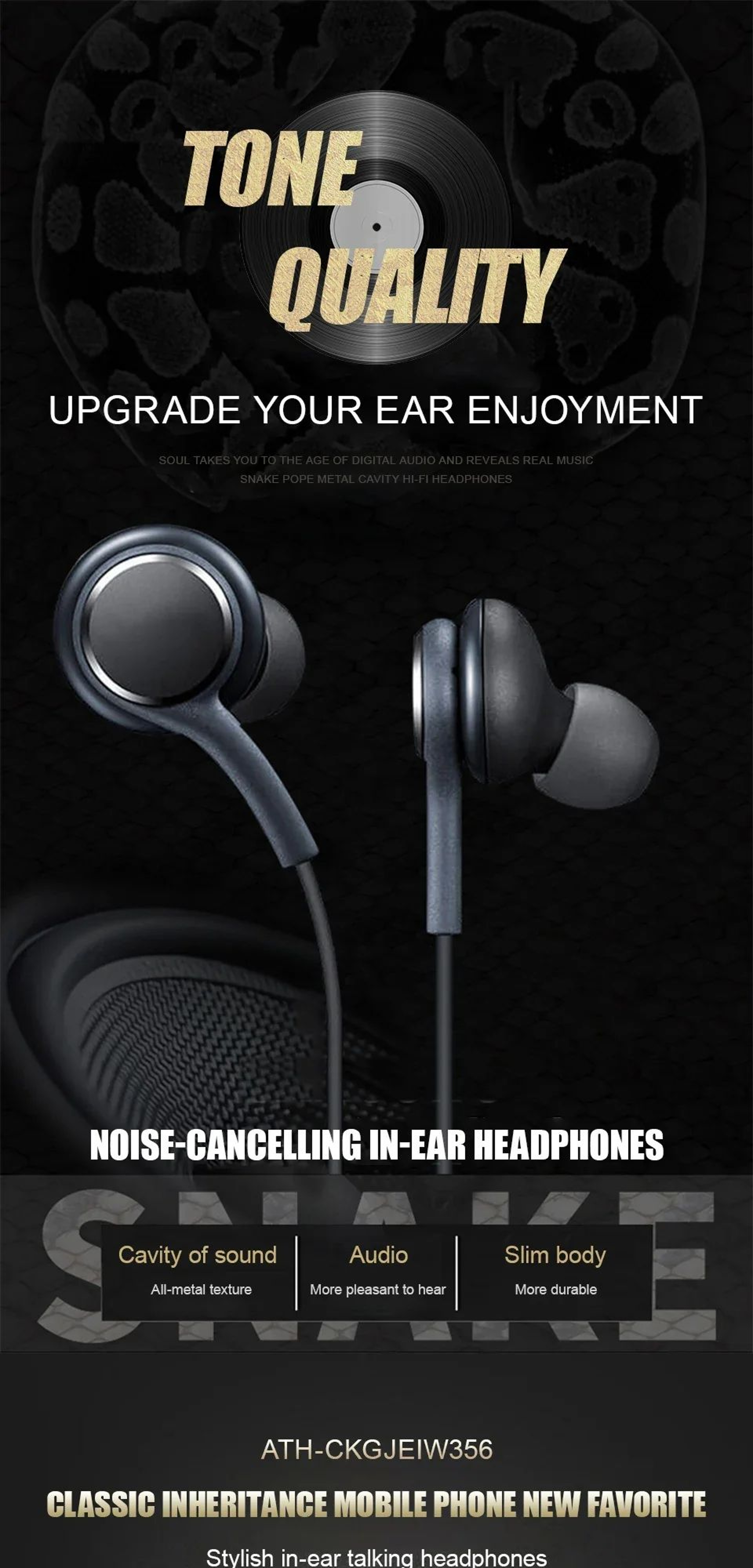 USBC Wired Earphones For Samsung Galaxy  HiFi Sound BuiltIn Mic  Comfort Fit 0