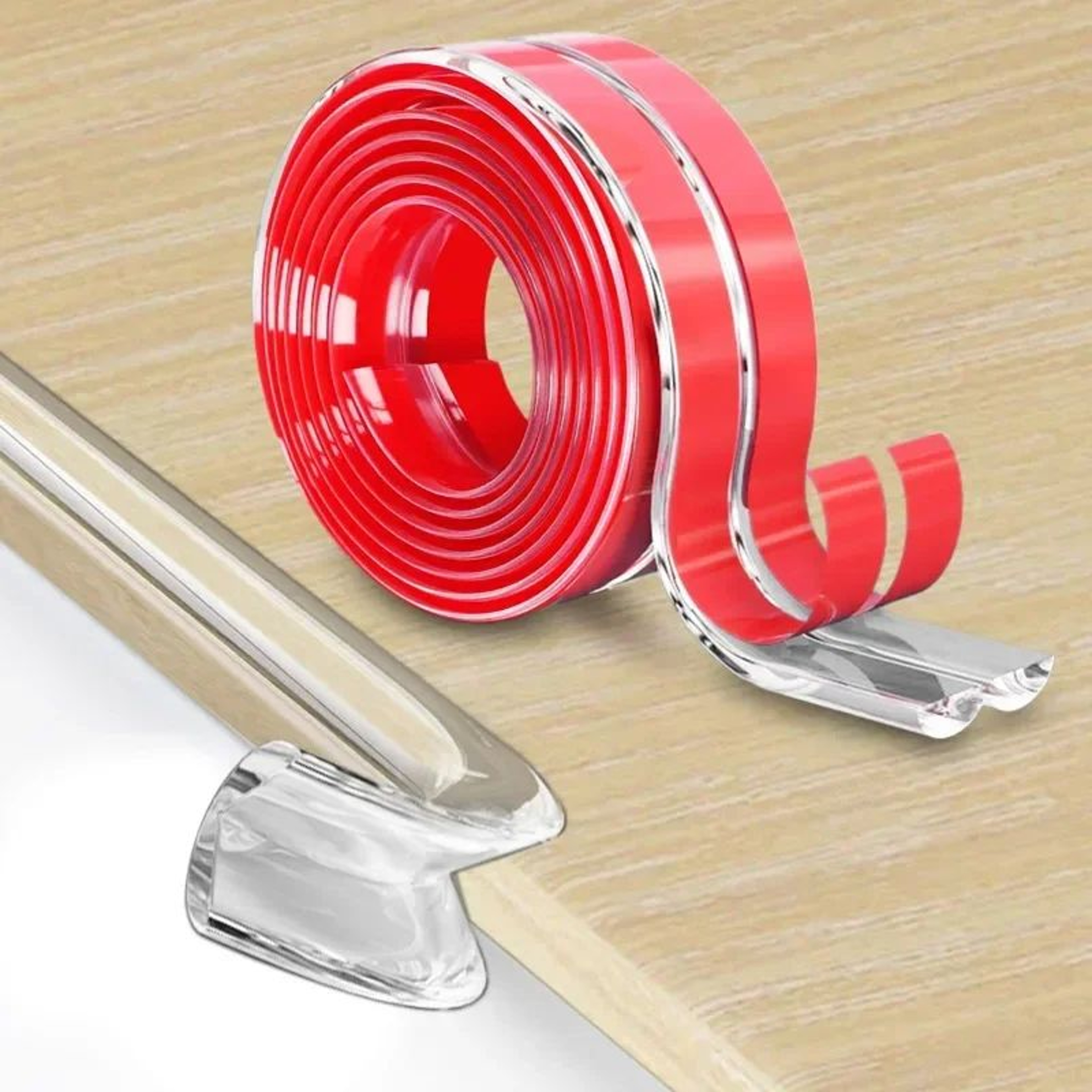 Transparent Table Edge Guard Baby Safety Strip  Soft SelfAdhesive Furniture Corner Protector 13M 0