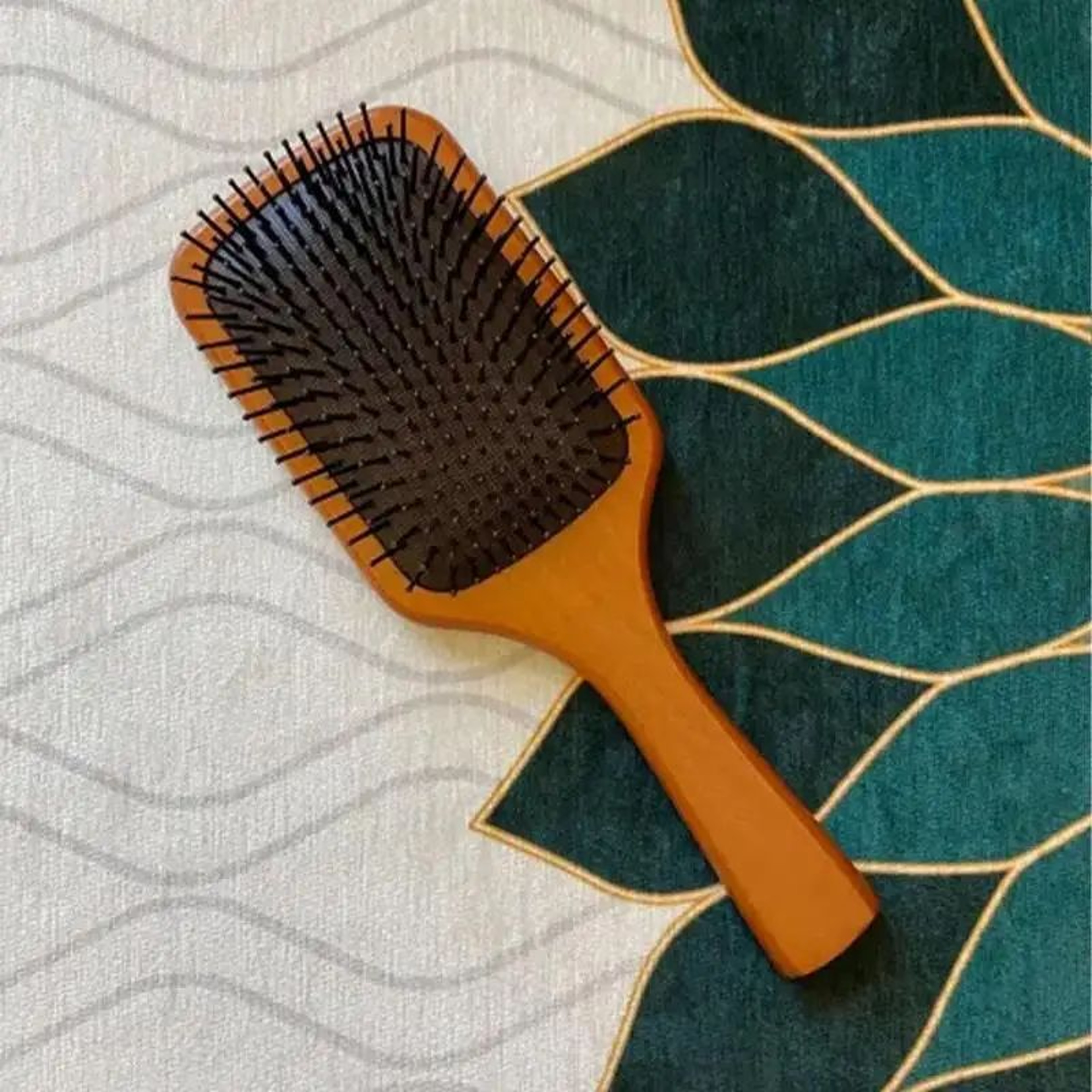 Wooden Air Cushion Scalp Massage Comb For Curly Hair  Hair Loss Care 4