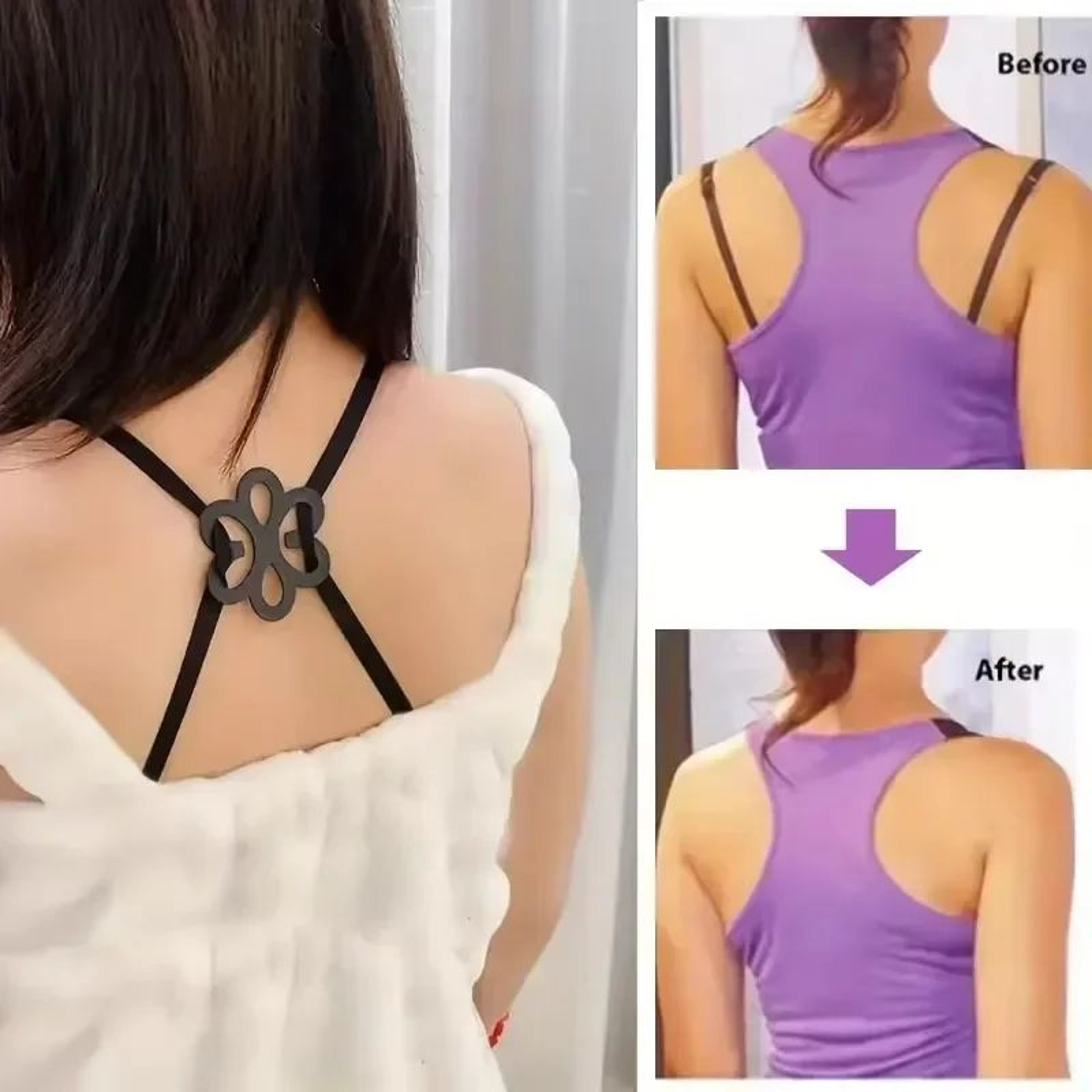 FlowerShaped Bra Strap Clips  NonSlip Bra Strap Concealers For A Seamless Braless Look 20Pack 4