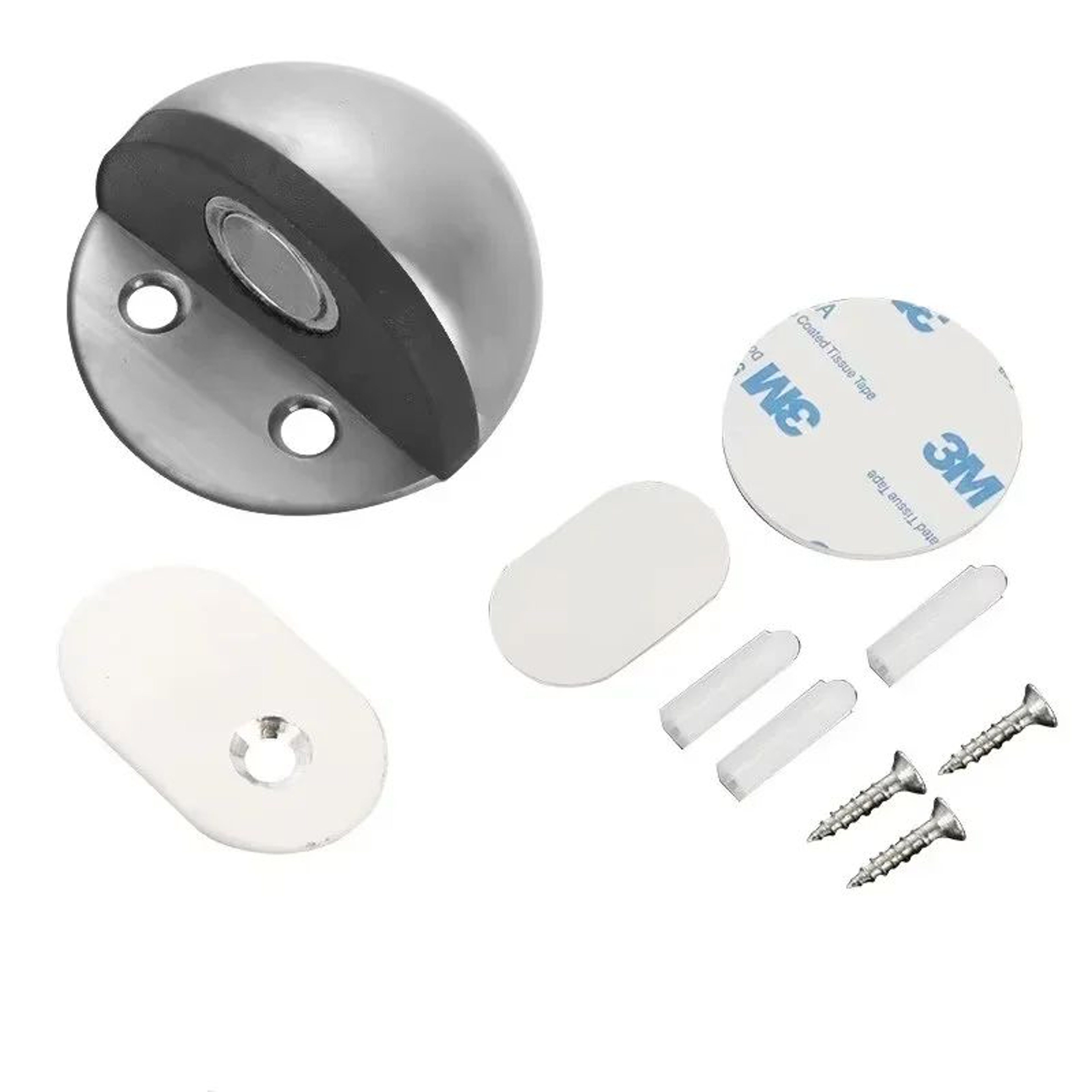 Heavy Duty Stainless Steel Magnetic Door Stopper  Hidden Wall Mount Door Holder 4