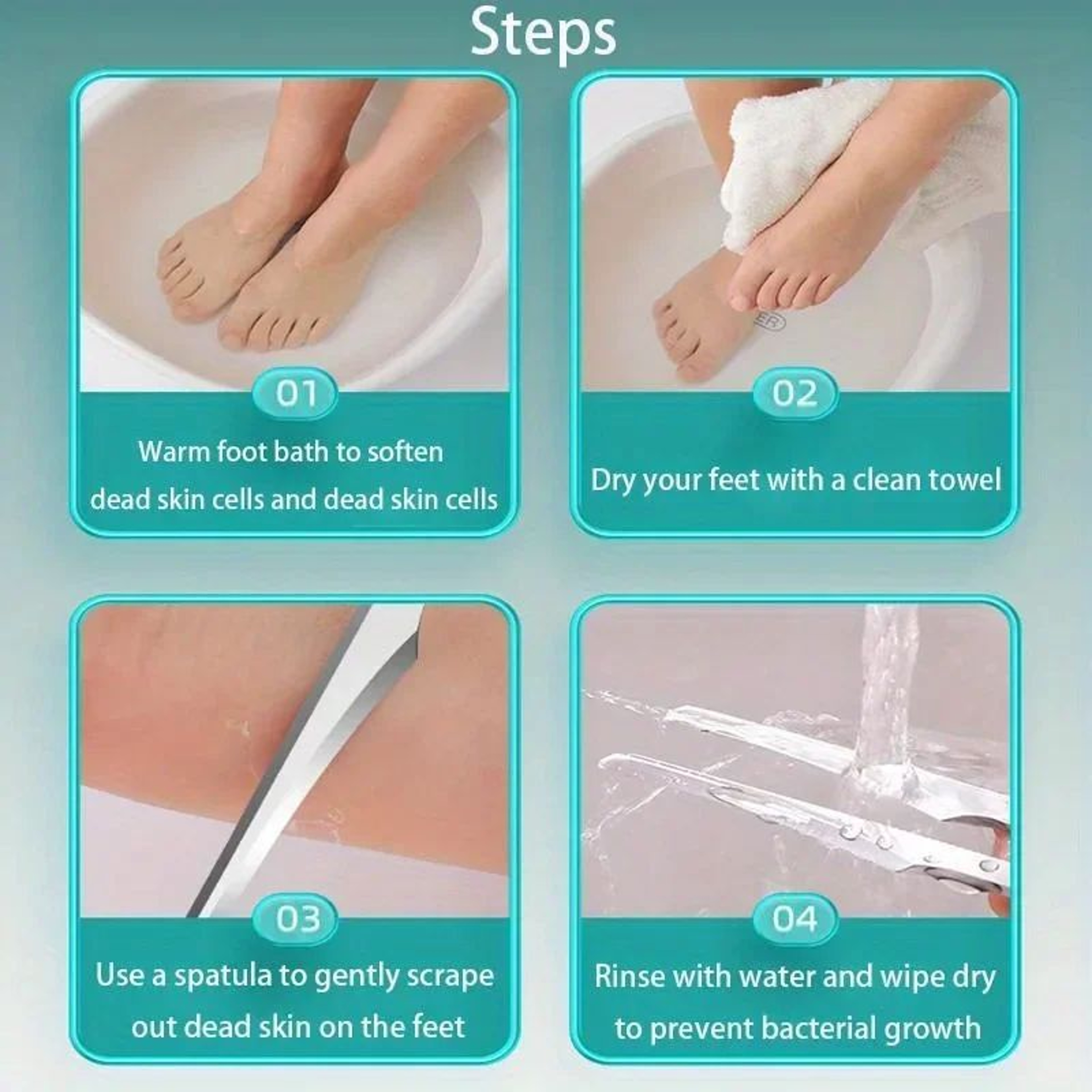Professional Foot Callus Remover  Pedicure Knife Kit For Smooth Heels 5