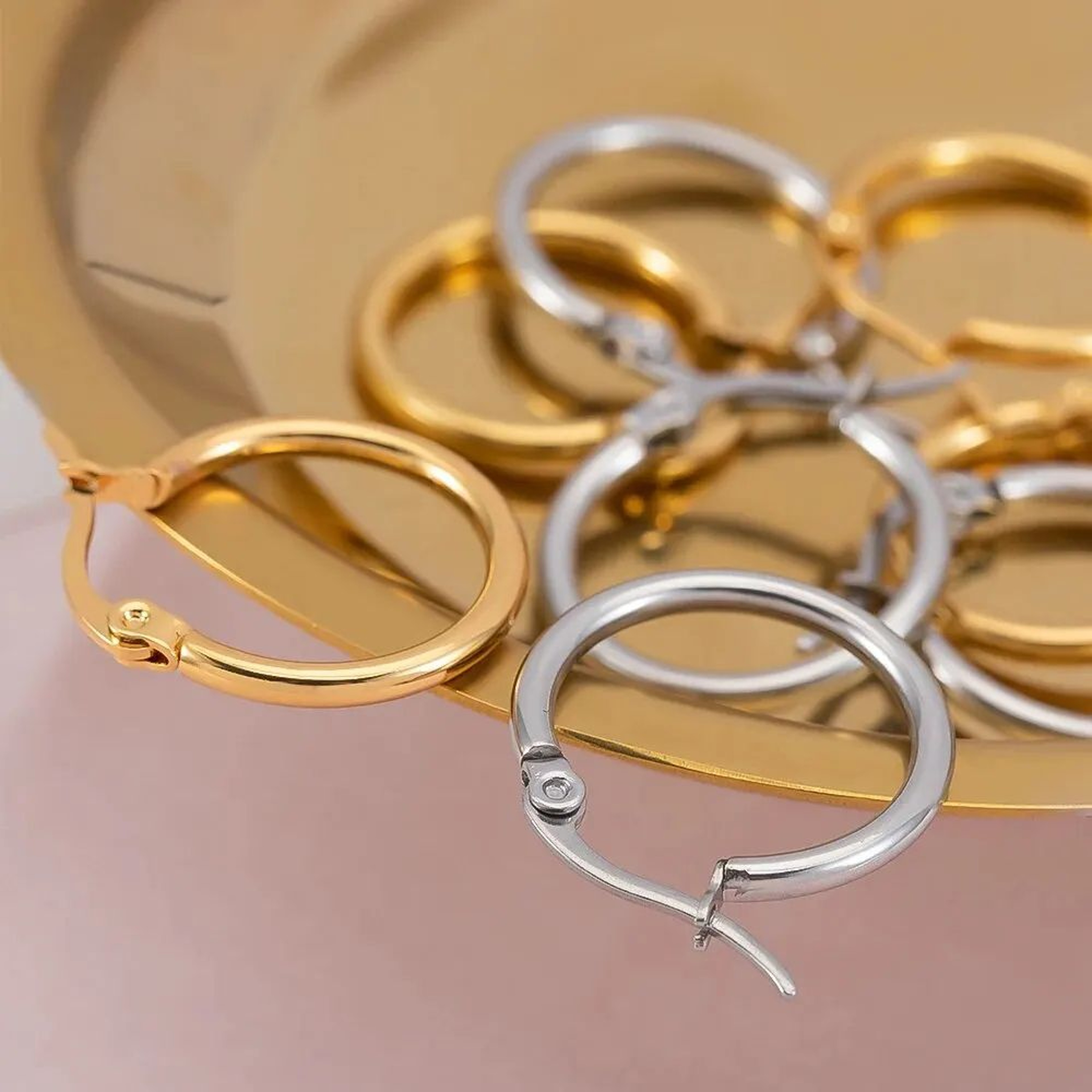 10Pack 20mm Stainless Steel Open Hoop Earrings For DIY Jewelry Making  Crafts 5