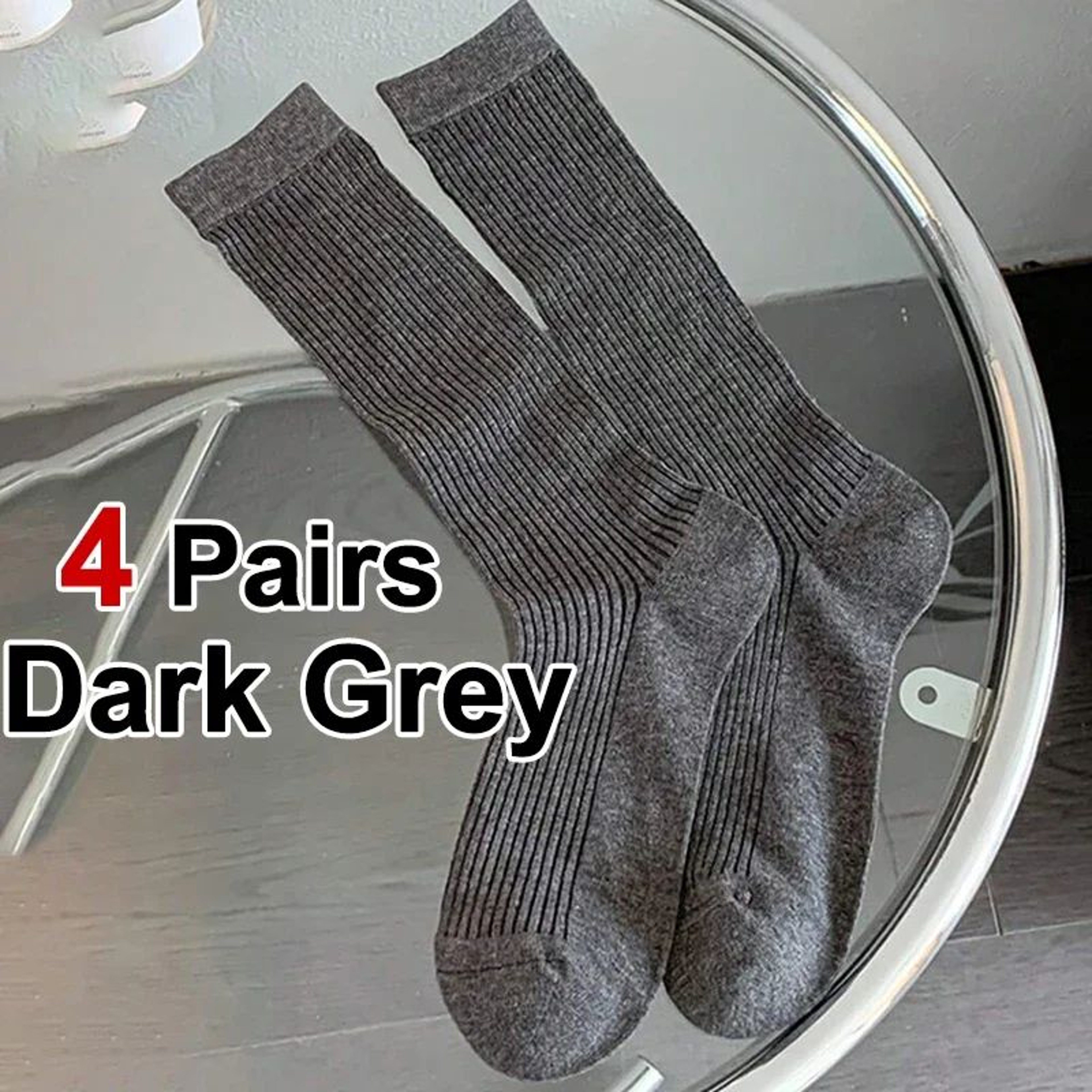 Womens Sheer Knee High Socks  Lightweight Sweet Style Stacked Socks For Summer 4 Pairs 8
