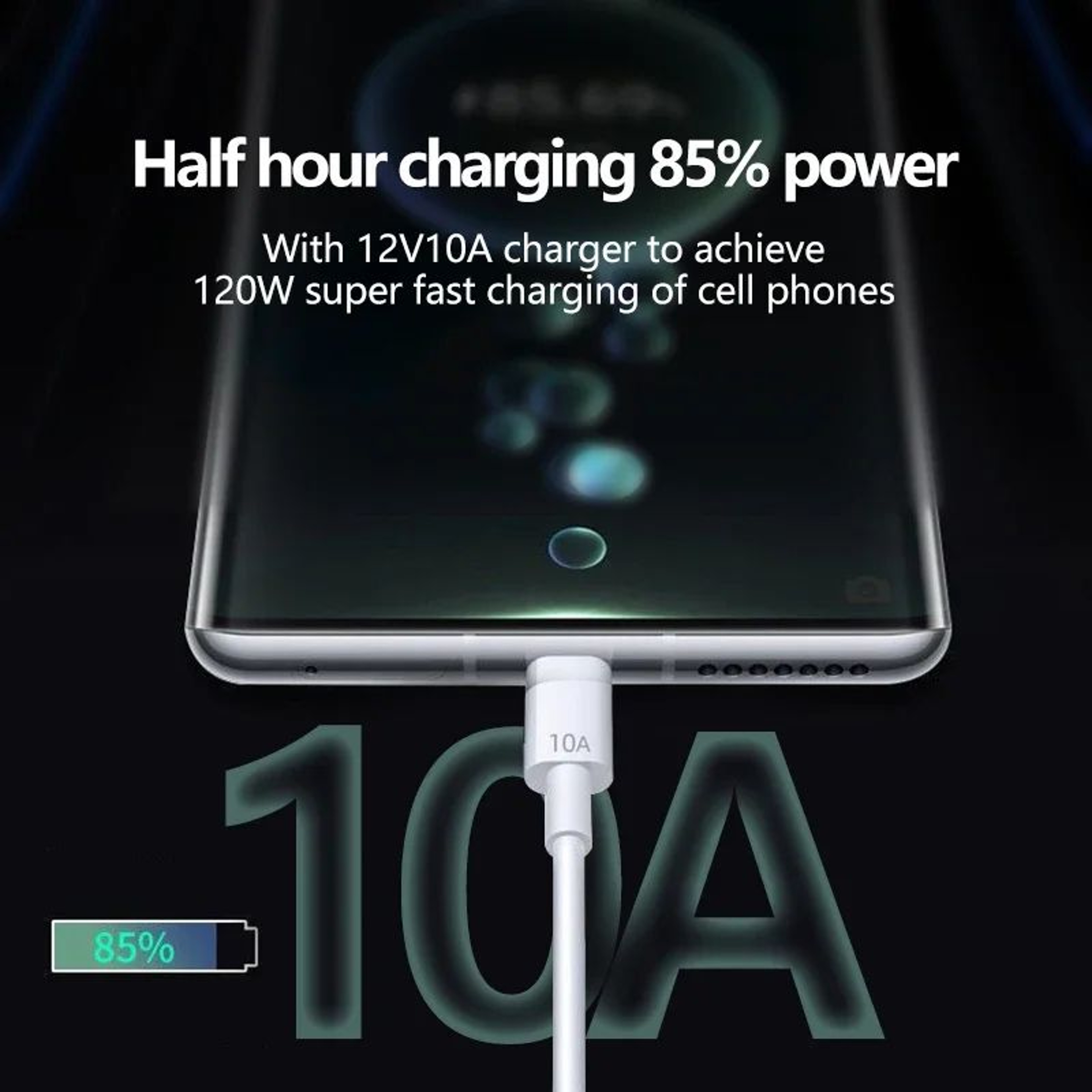 120W Super Fast USBA To TypeC Charging Cable For Android Devices 4
