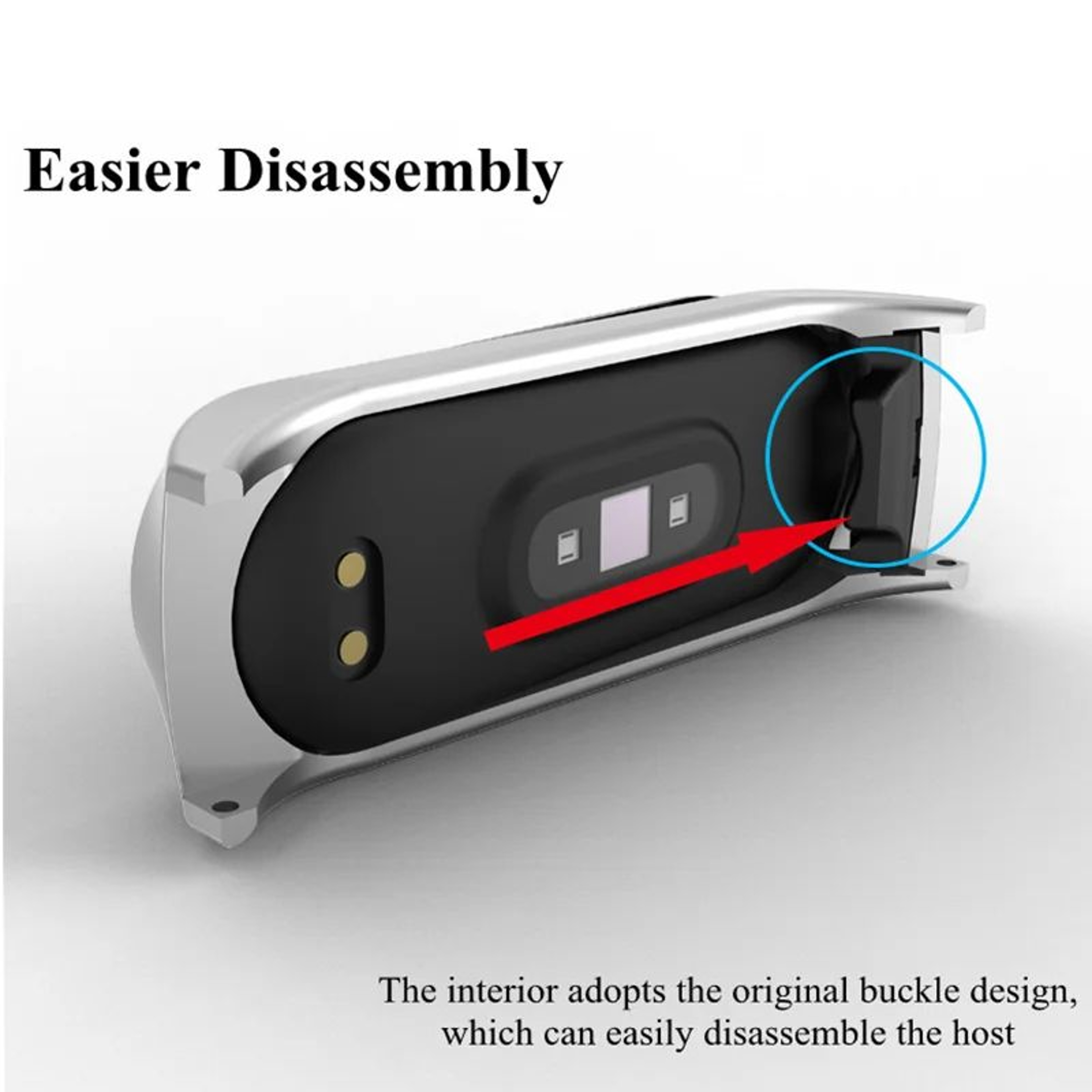 Stainless Steel Metal Strap Bracelet For Xiaomi Mi Band 37 4