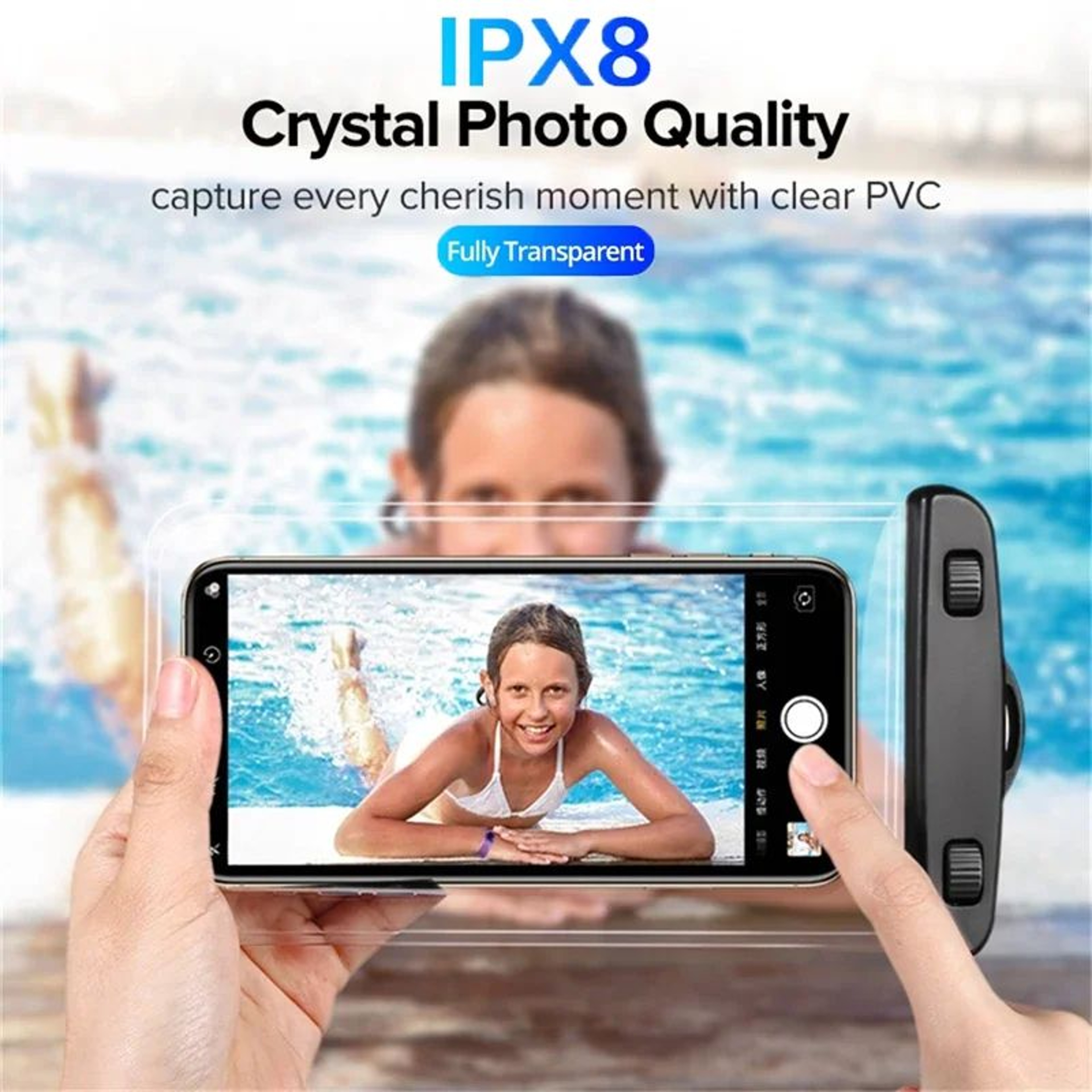 IP68 Universal Waterproof Phone Pouch For Swimming Beach  Travel 1