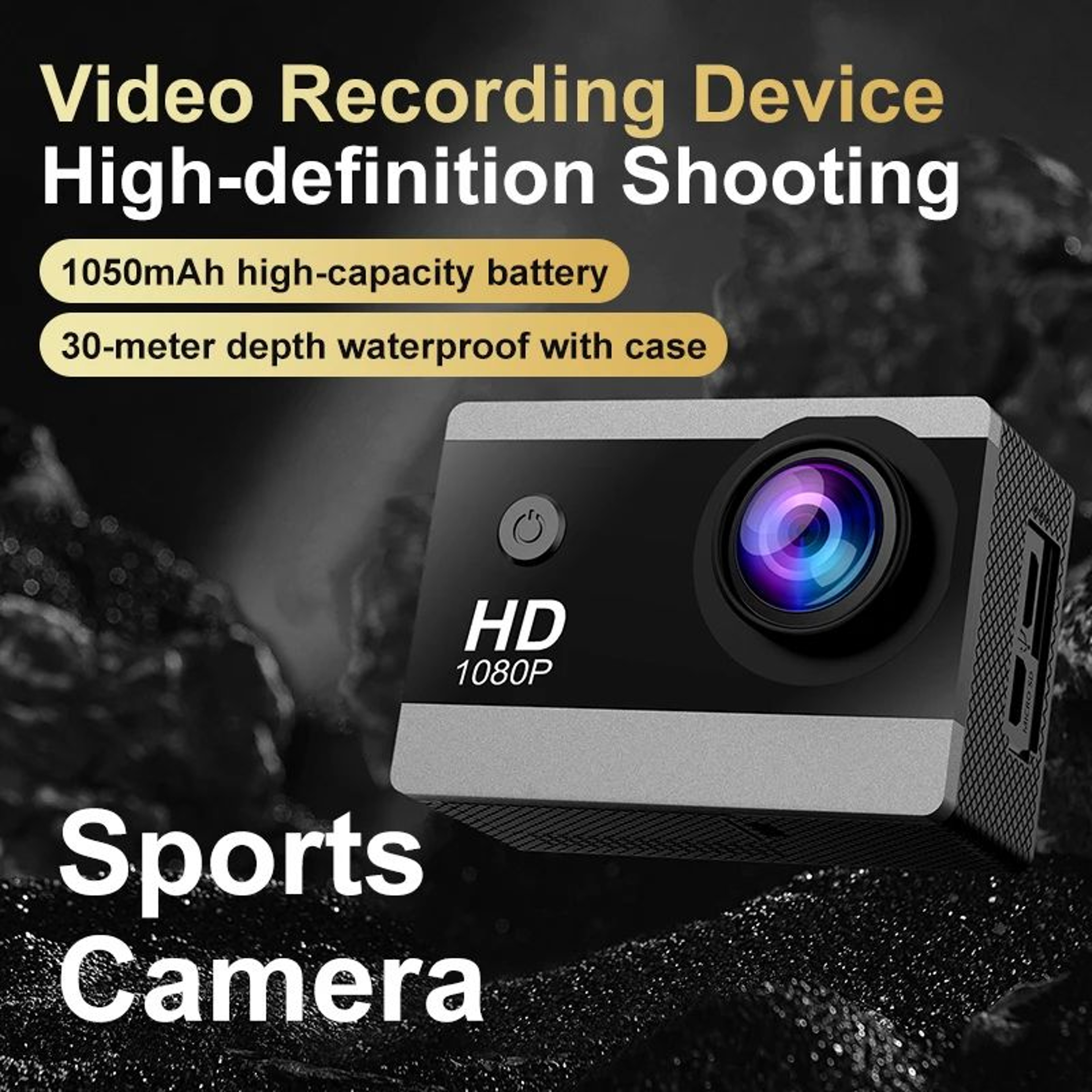 AquaVibe 1080P Waterproof Action Camera With IPS Screen 1