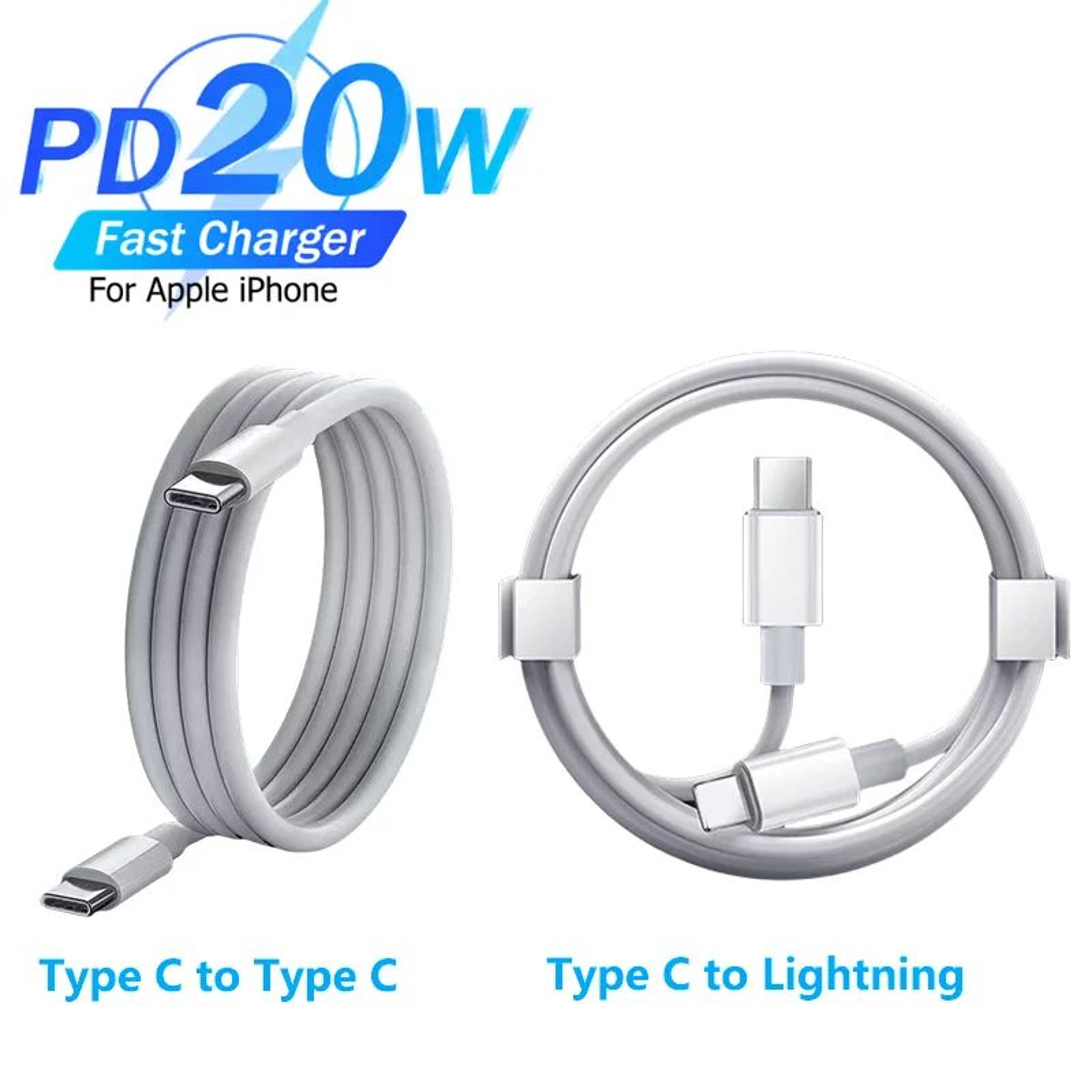 PD 20W USBC To Lightning Fast Charging Cable For IPhone 1411 1M2M 0