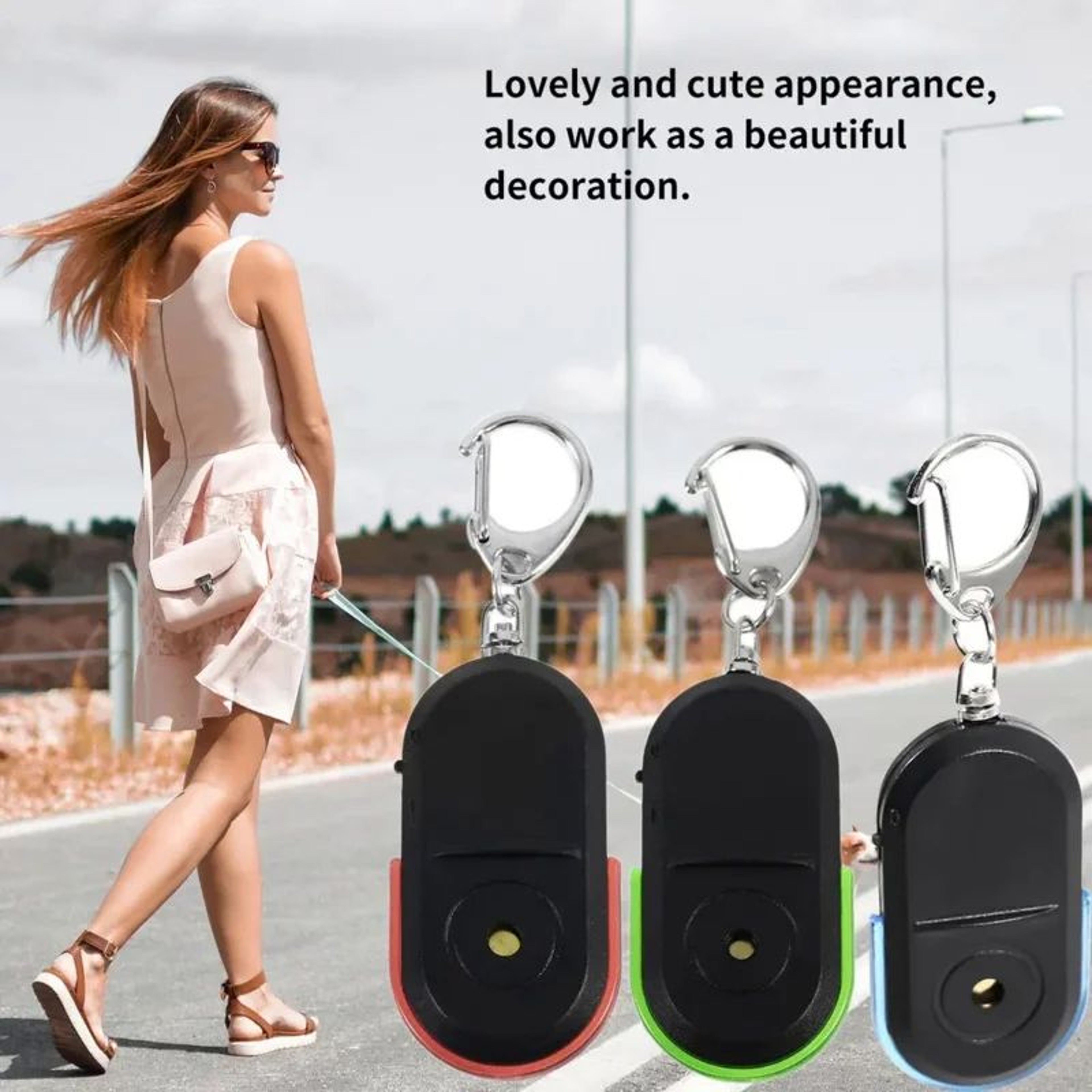 Smart Whistle Key Finder With LED Light  Portable AntiLost Key Locator For Keys  Bags 3