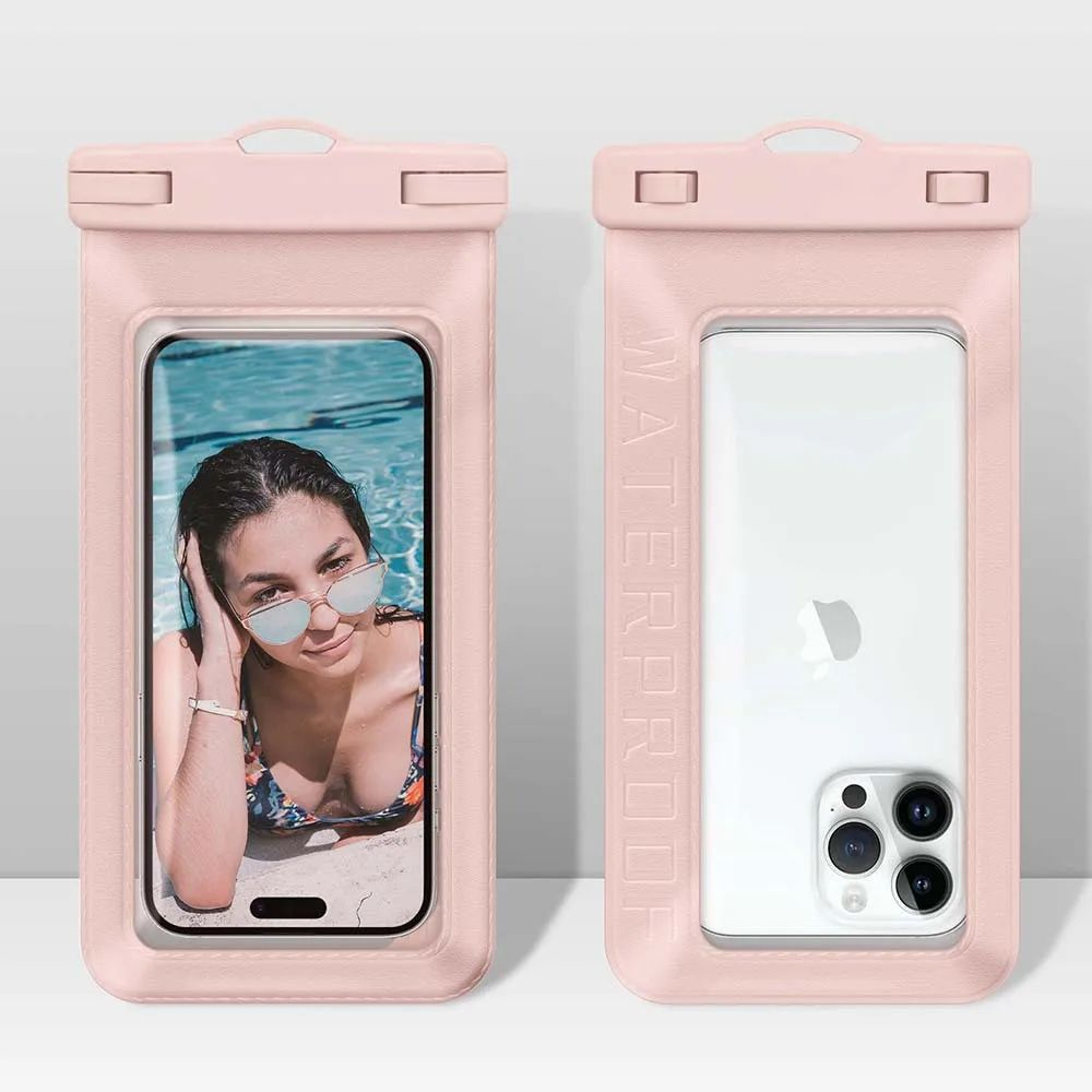 Universal IP68 Waterproof Floating Phone Pouch For Swimming Beach  Travel 6