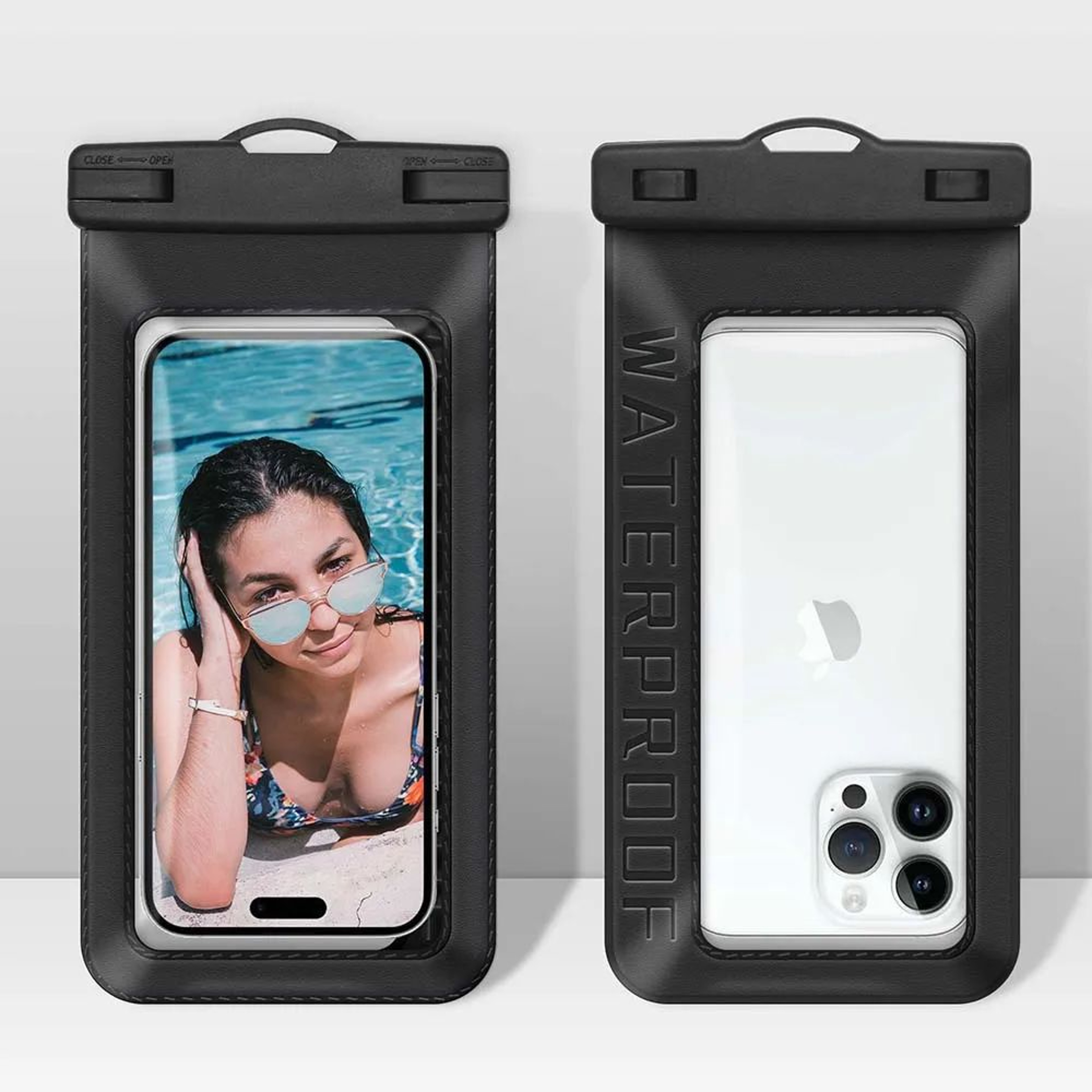 Universal IP68 Waterproof Floating Phone Pouch For Swimming Beach  Travel 7