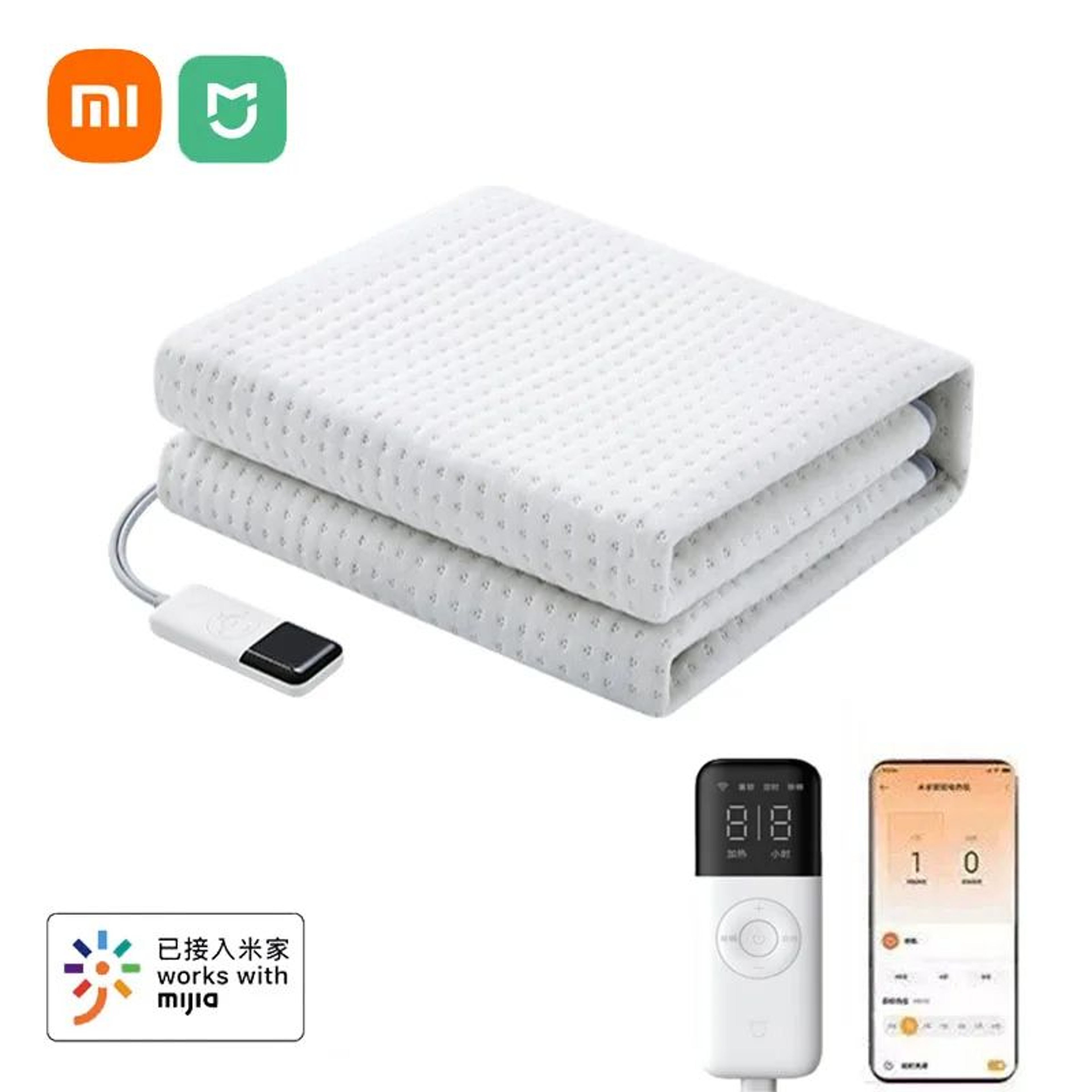 Xiaomi Mijia Premium Electric Heating Blanket  Heated Mattress Pad  Single 18x08m Winter Bed Warmin 6