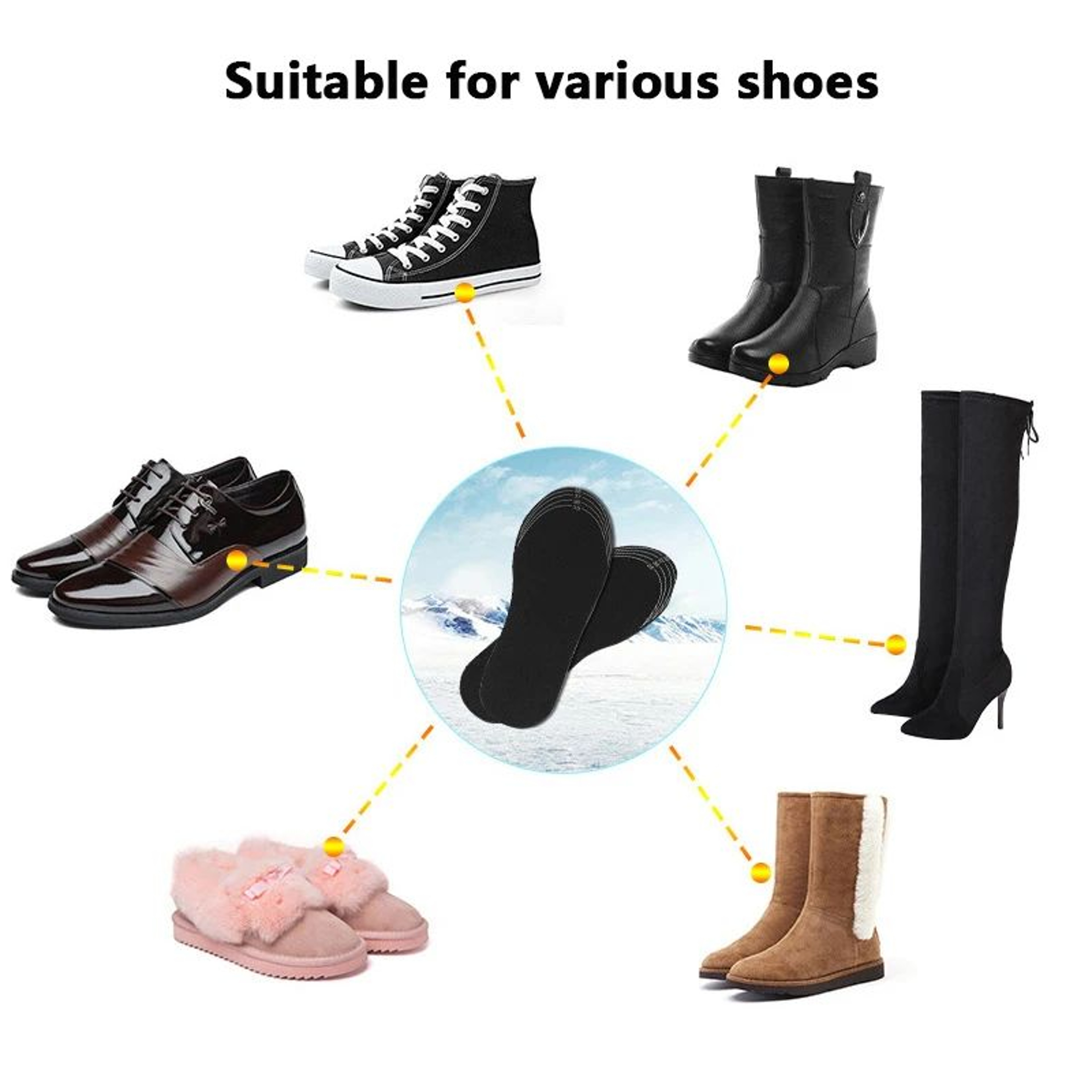 USB Heated Shoe Insoles For Winter Foot Warmth And Outdoor Comfort 3