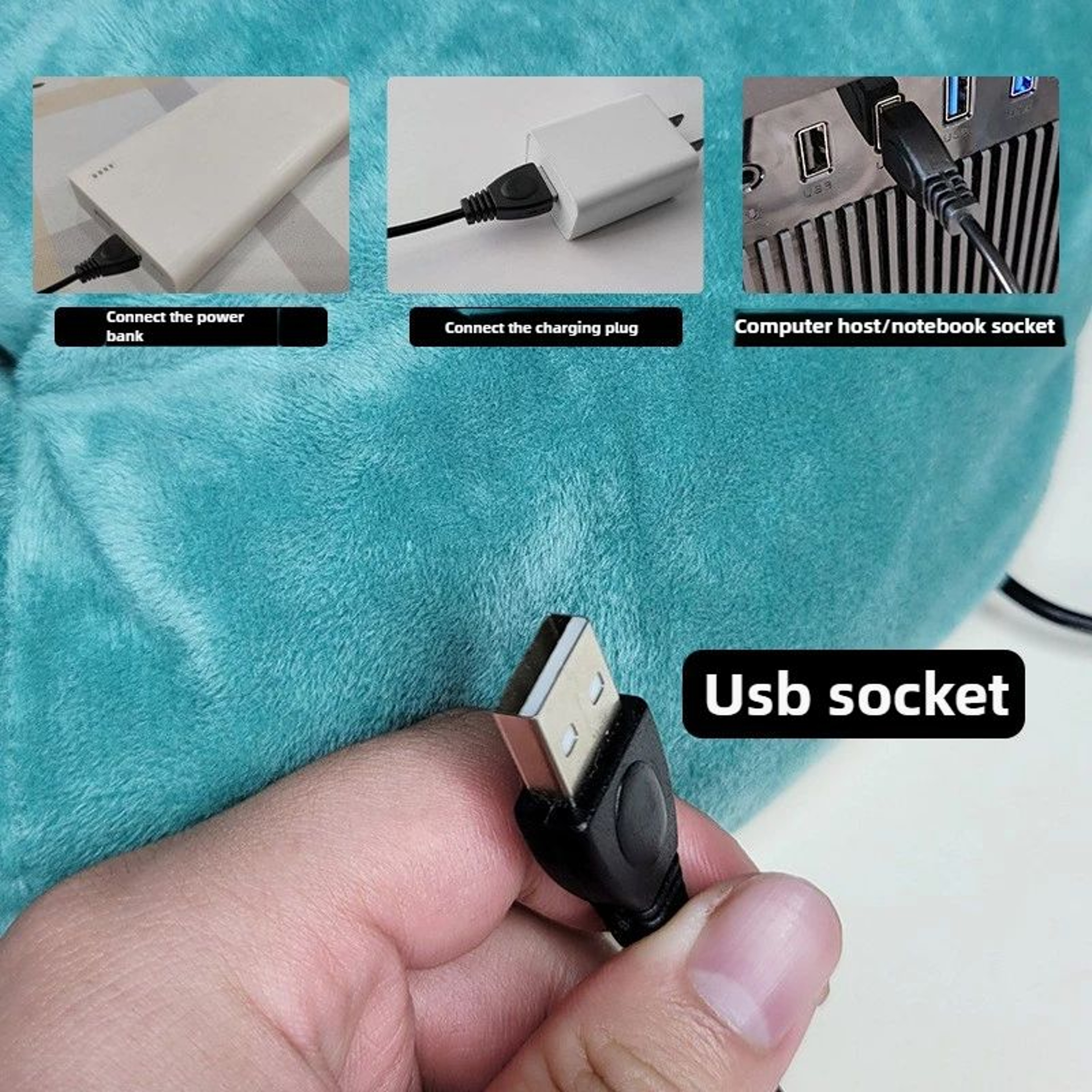 USB Electric Foot Warmer Heating Pad For UnderDesk Comfort 1