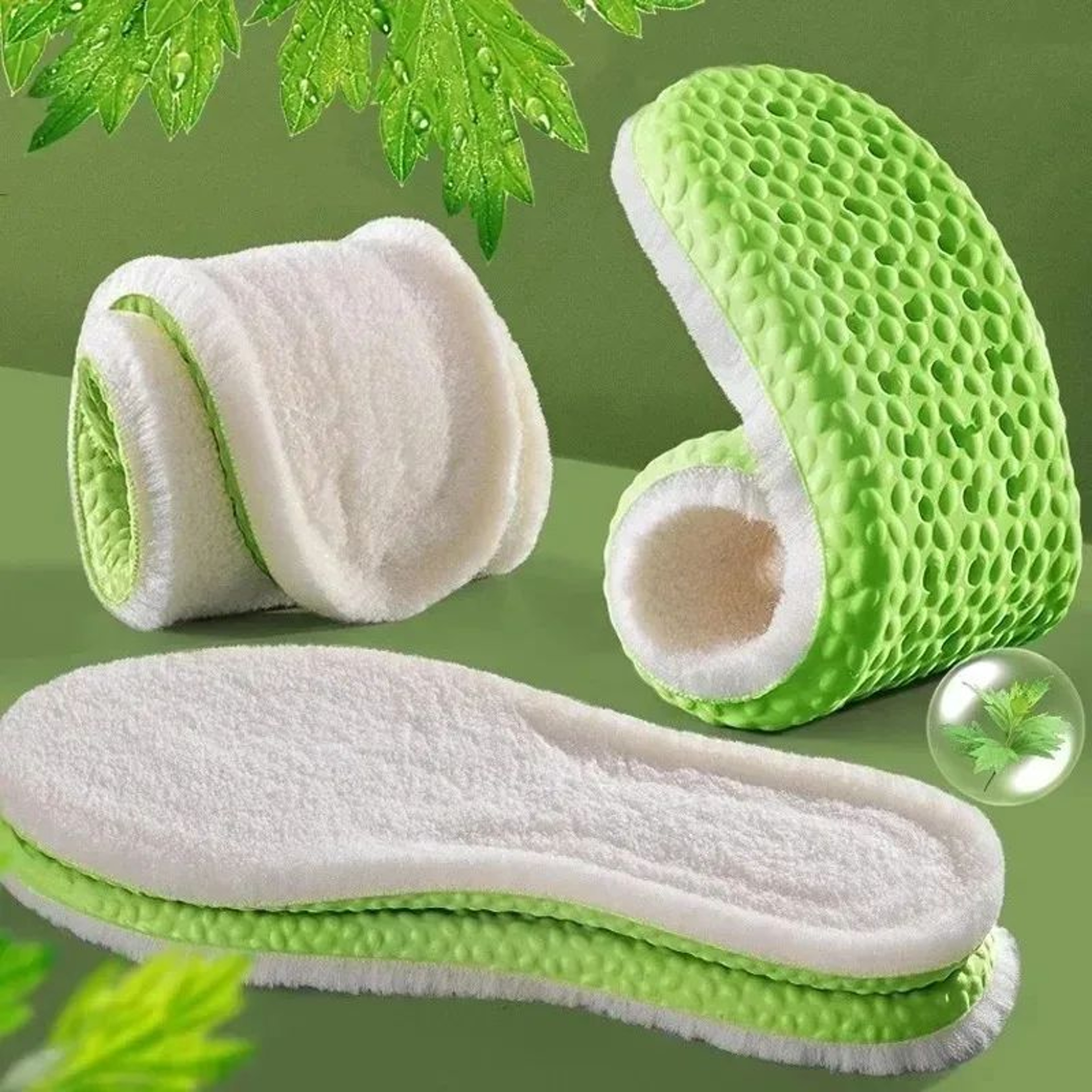 Premium Wool Thermal Insoles With Arch Support  Shock Absorption 4