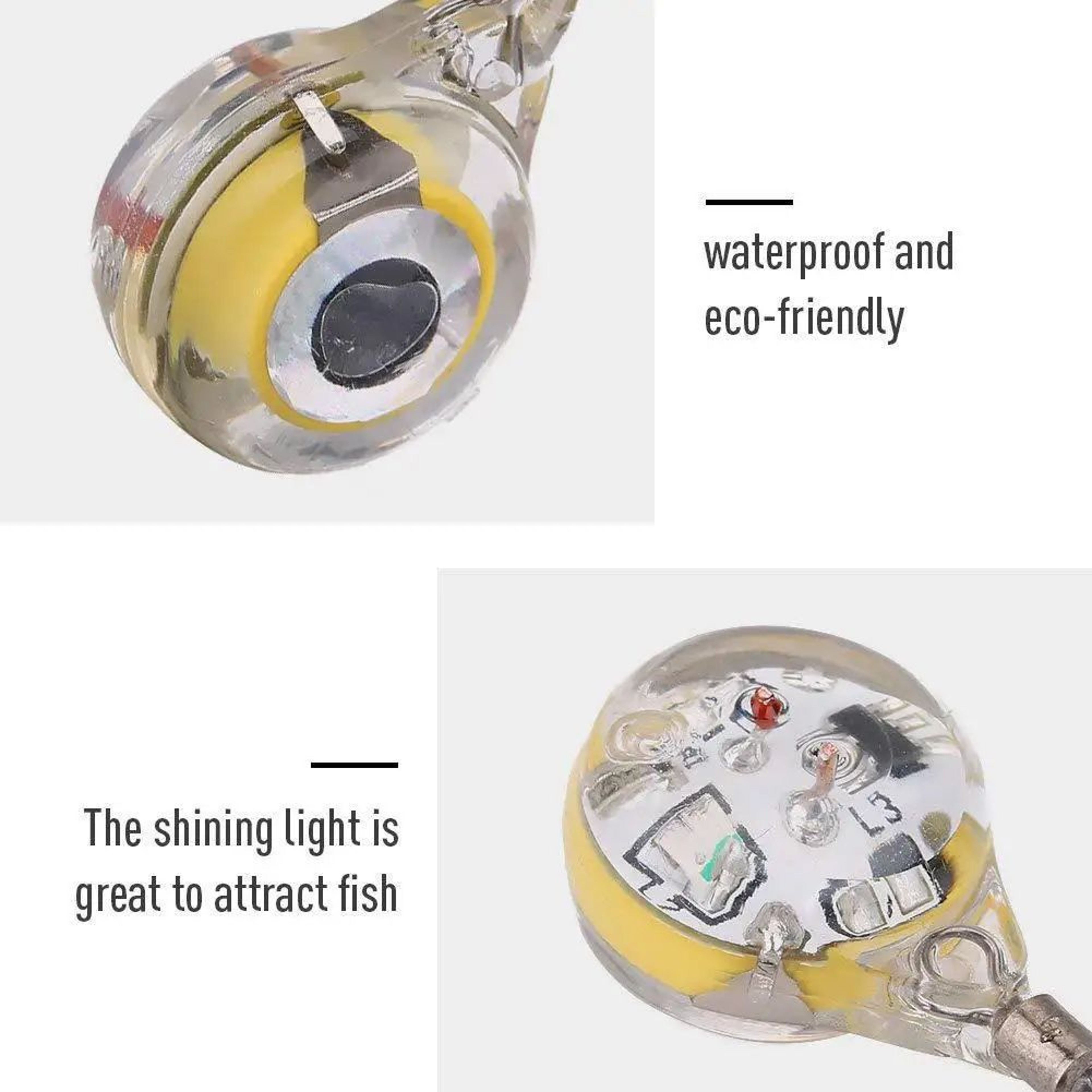 Deep Drop LED Underwater Fishing Light  Squid  Fish Attractor 10Pack 3