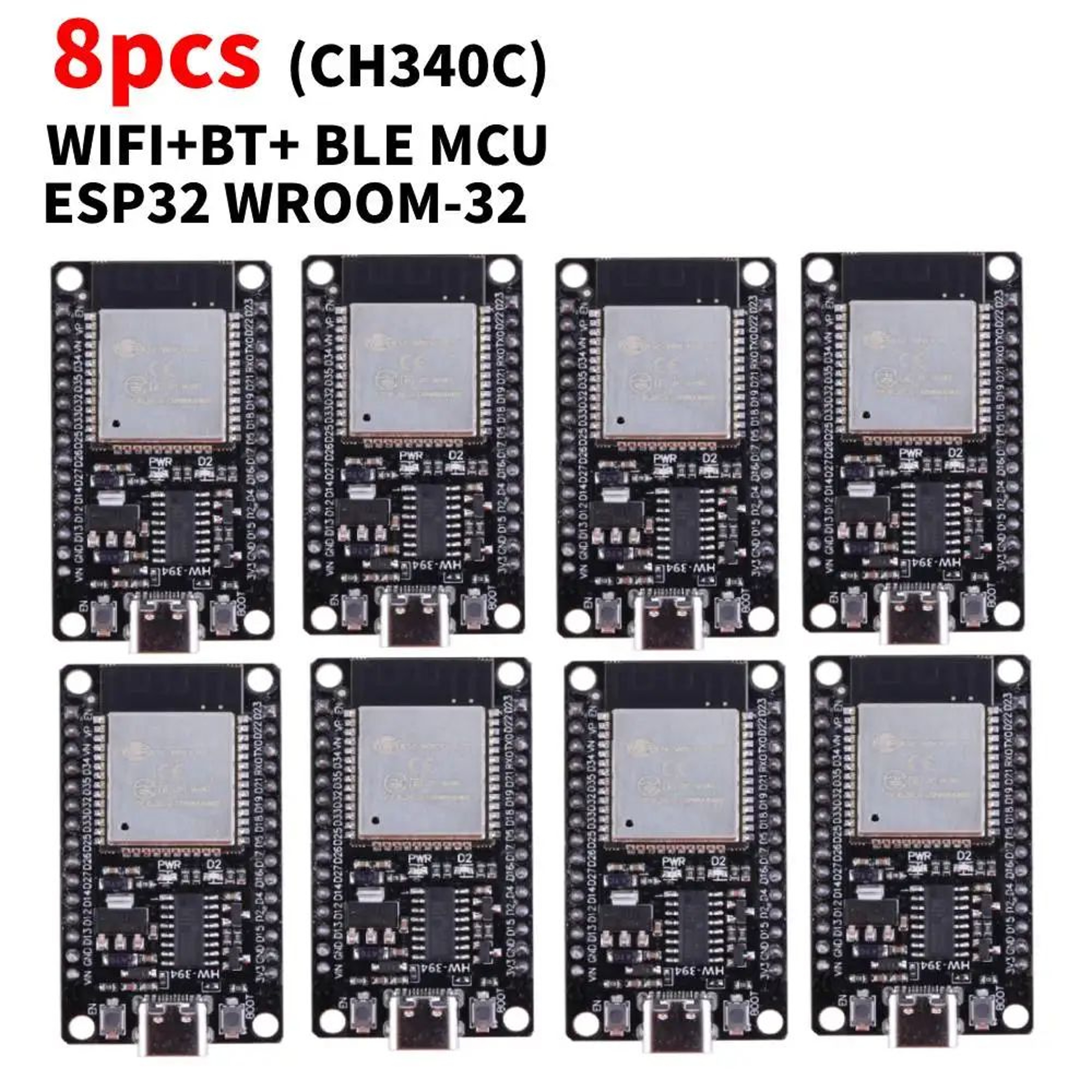 ESP32 WROOM32 Wireless Development Board With USBC  Dual Connectivity 12