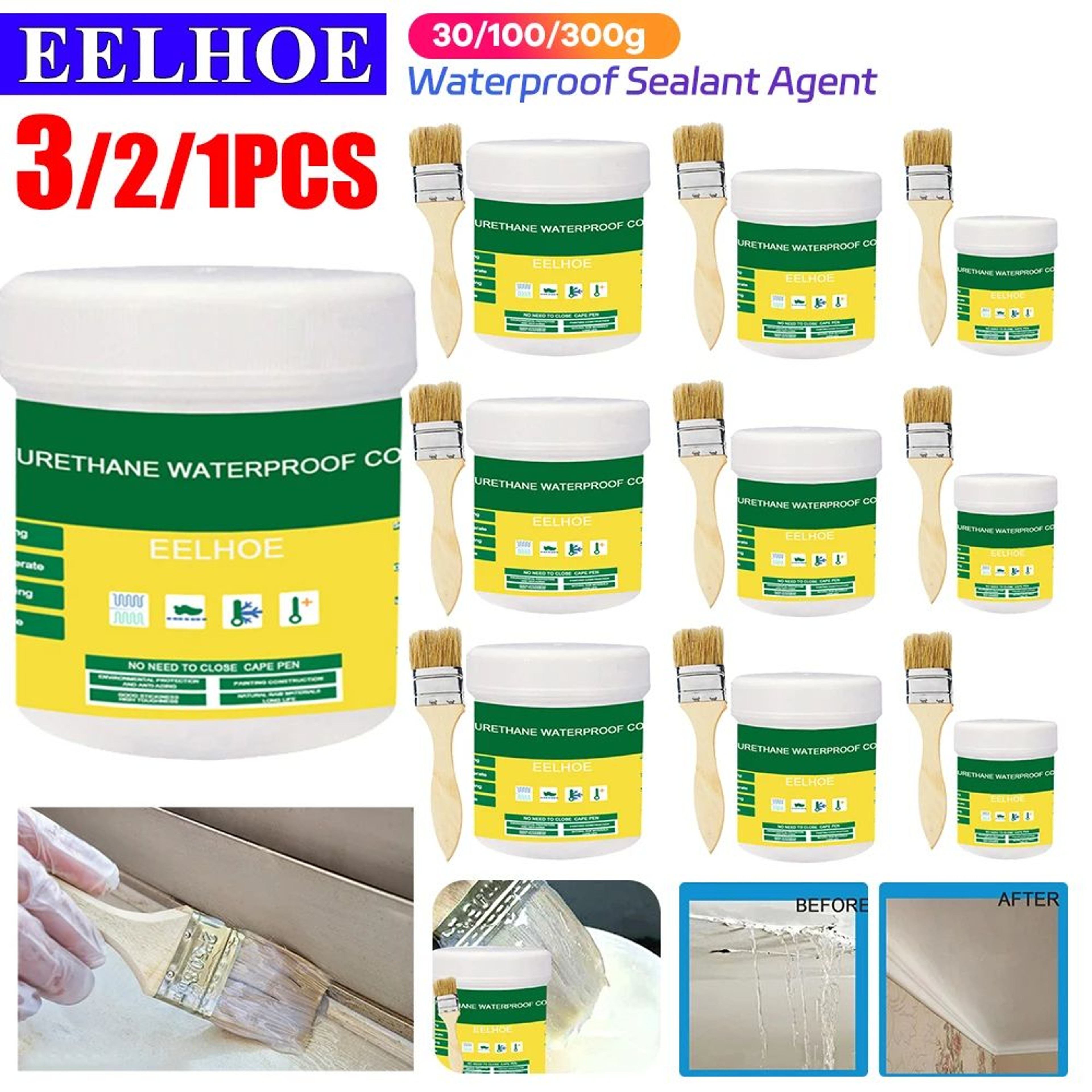 Invisible Waterproof Sealant Paste For Roof Bathroom  Home Repairs 1