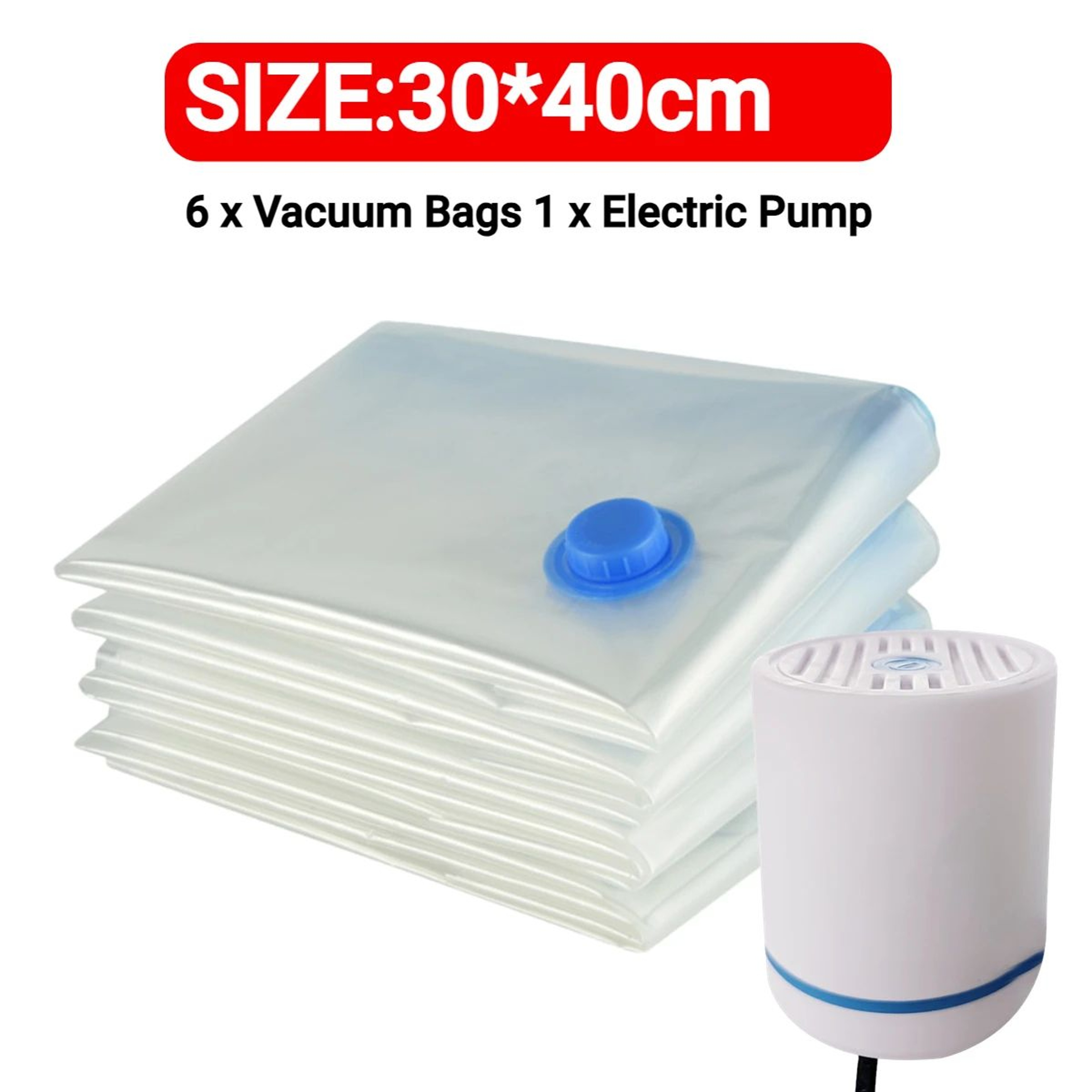 Reusable Vacuum Storage Bags With Mini Electric Sealer  SpaceSaving Clothes Organizer 7 Sizes 15