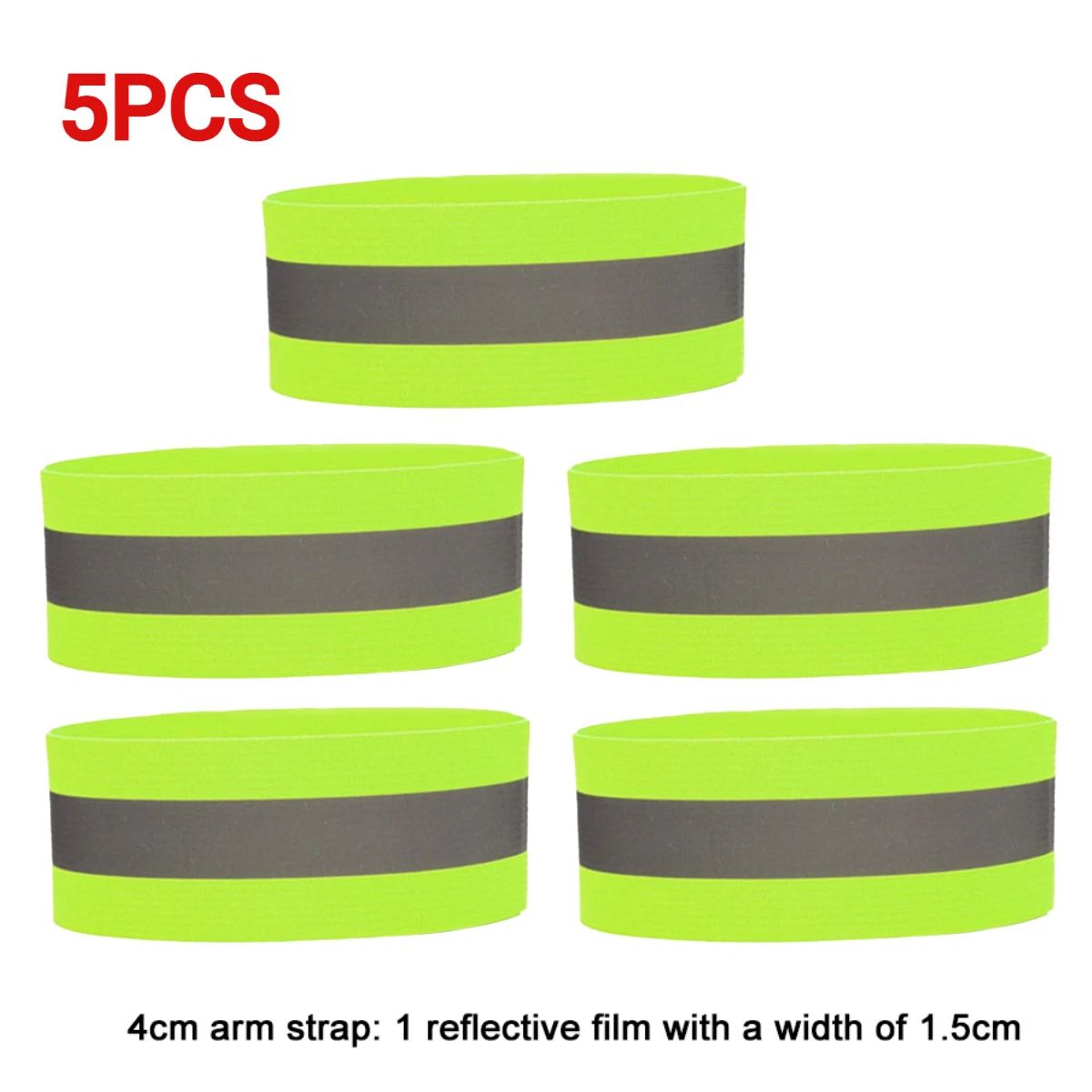 Reflective Safety Bands For Night Running Walking  Cycling  Adjustable Elastic Wrist Ankle  Arm Str 12
