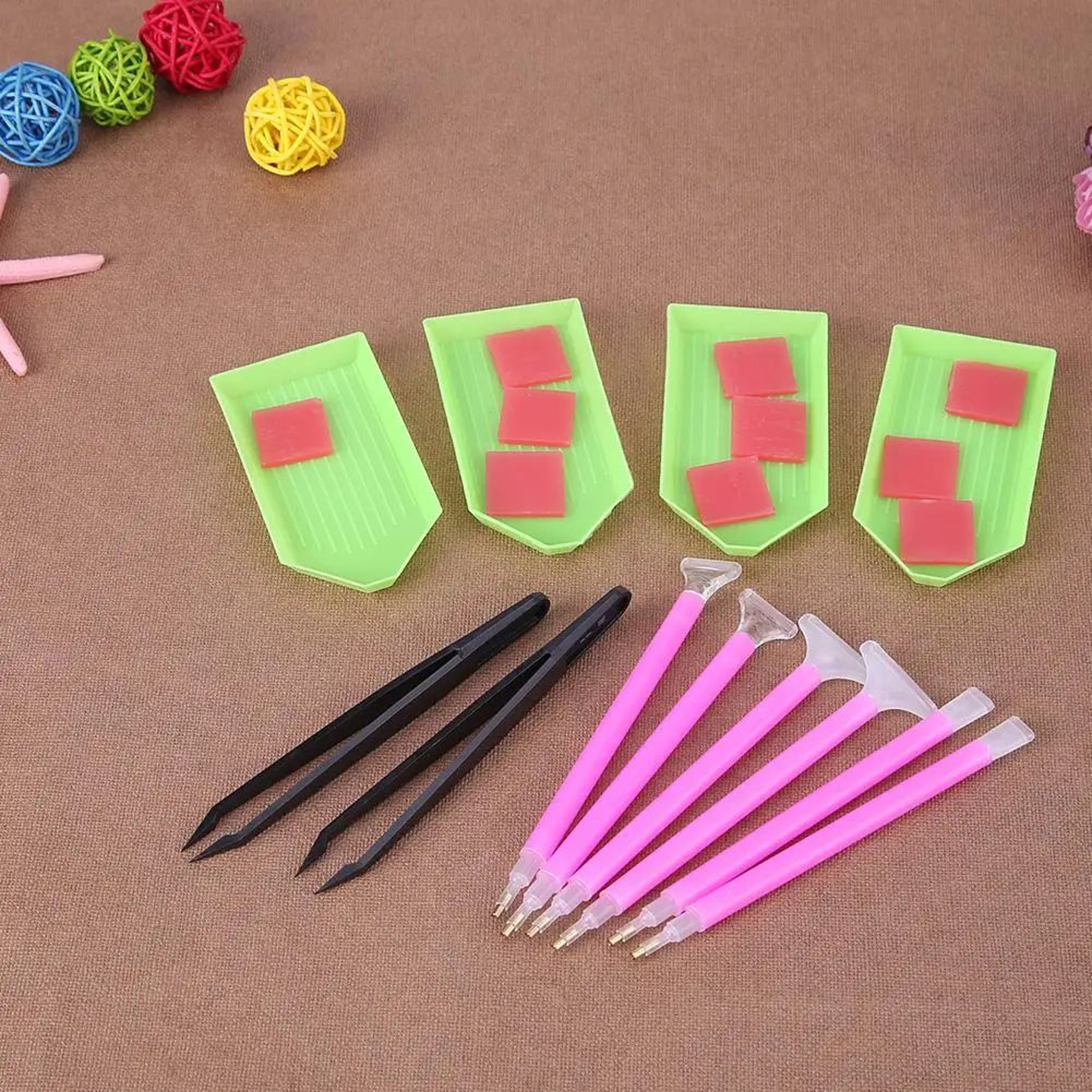 DIY Diamond Painting Tool Kit With 5D Embroidery Pen Tweezers  Glue  Precision Accessories Set 5