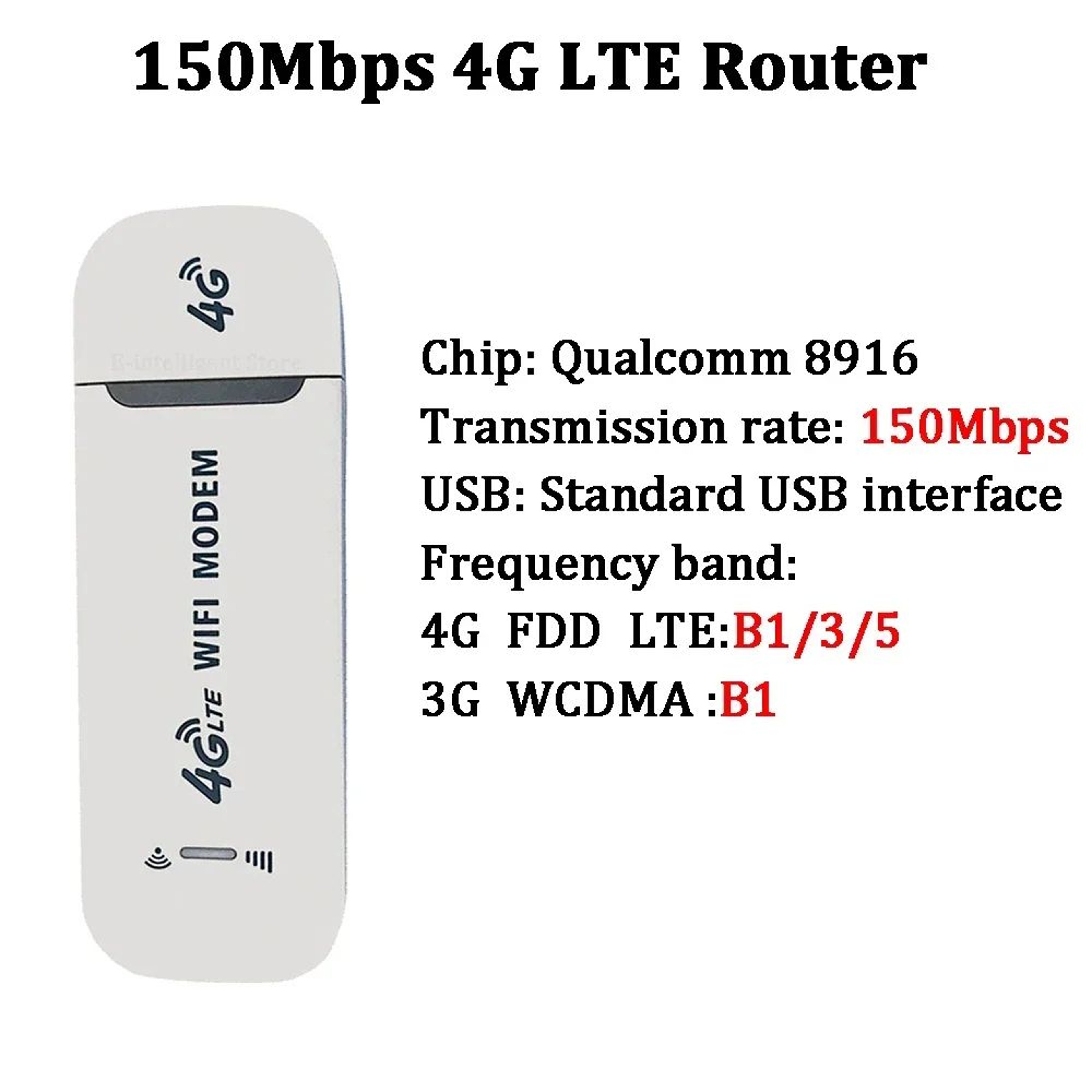 4G Pocket WiFi Router With SIM Card Slot  Portable Mobile Hotspot 150Mbps Wireless Modem 9