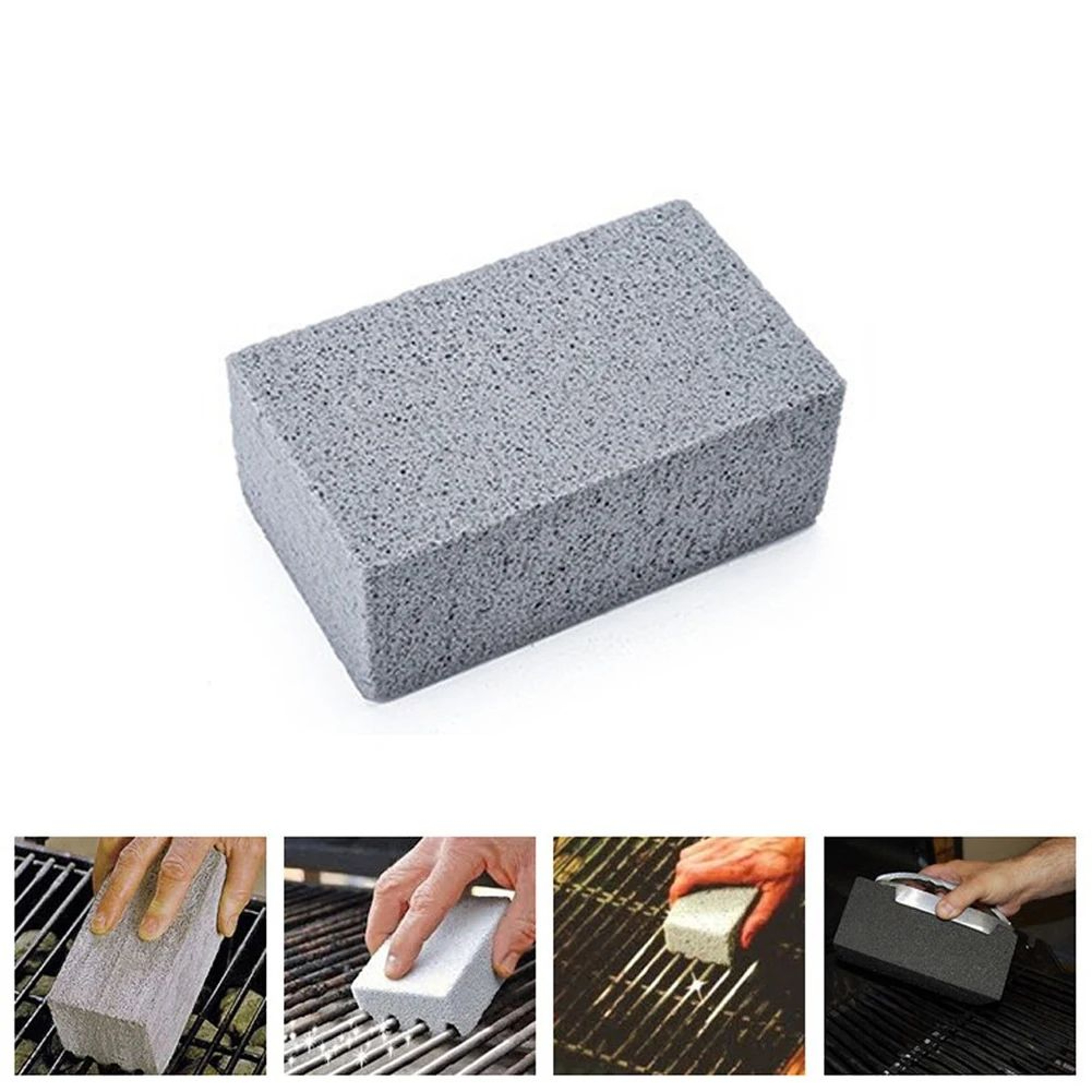 HeavyDuty BBQ Grill Cleaning Pumice Brick For Effortless Grate Cleaning 5