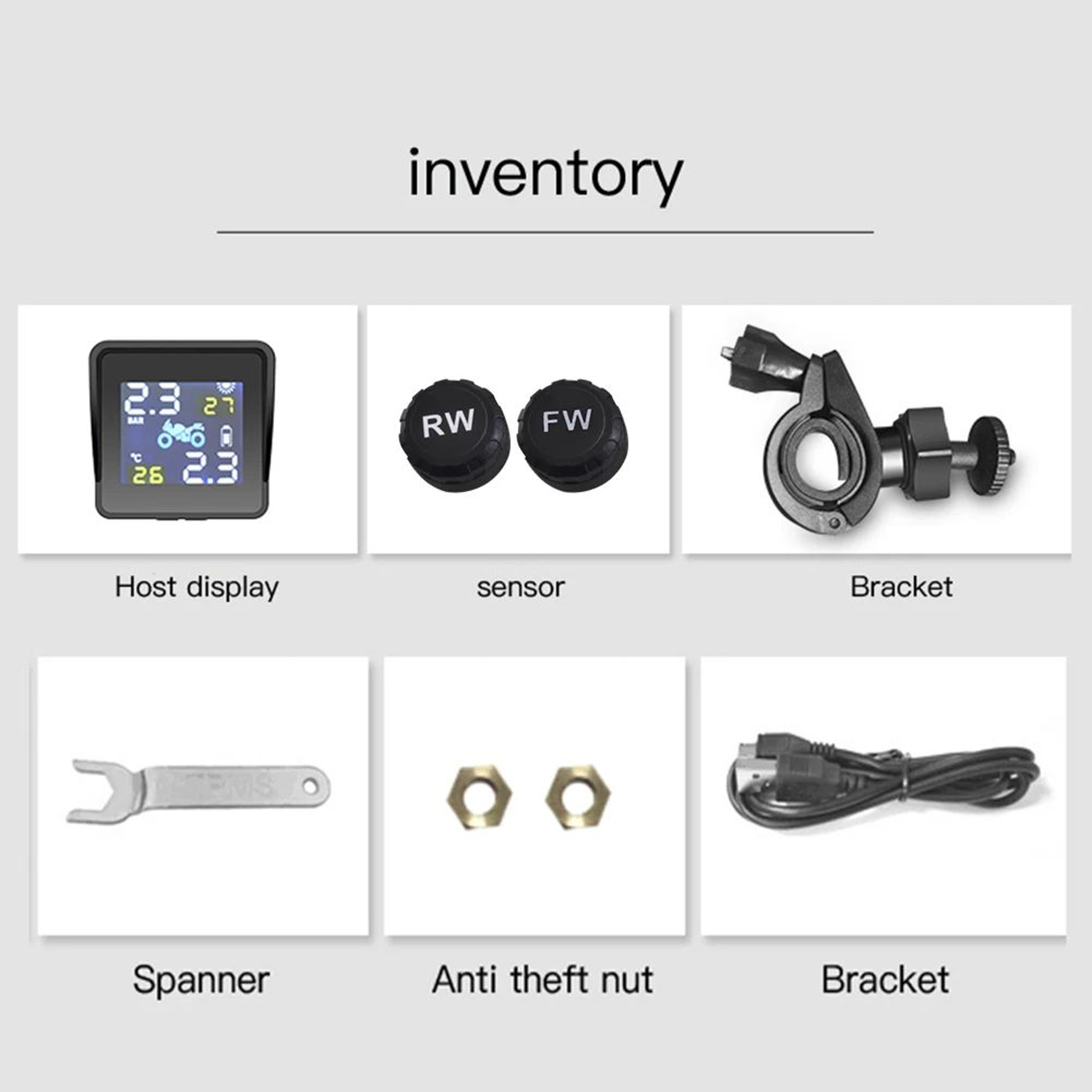 SolarPowered Motorcycle TPMS With Dual HighPrecision Sensors 3