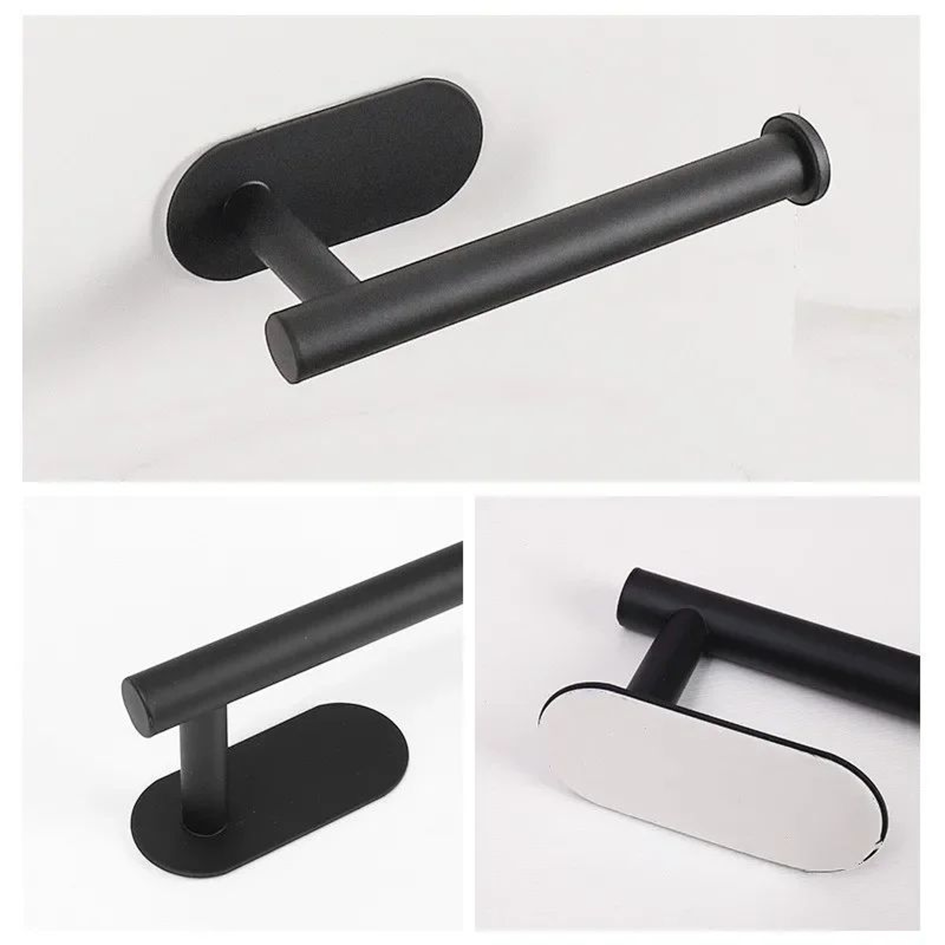 NoDrill Stainless Steel WallMounted Toilet Paper Holder 4