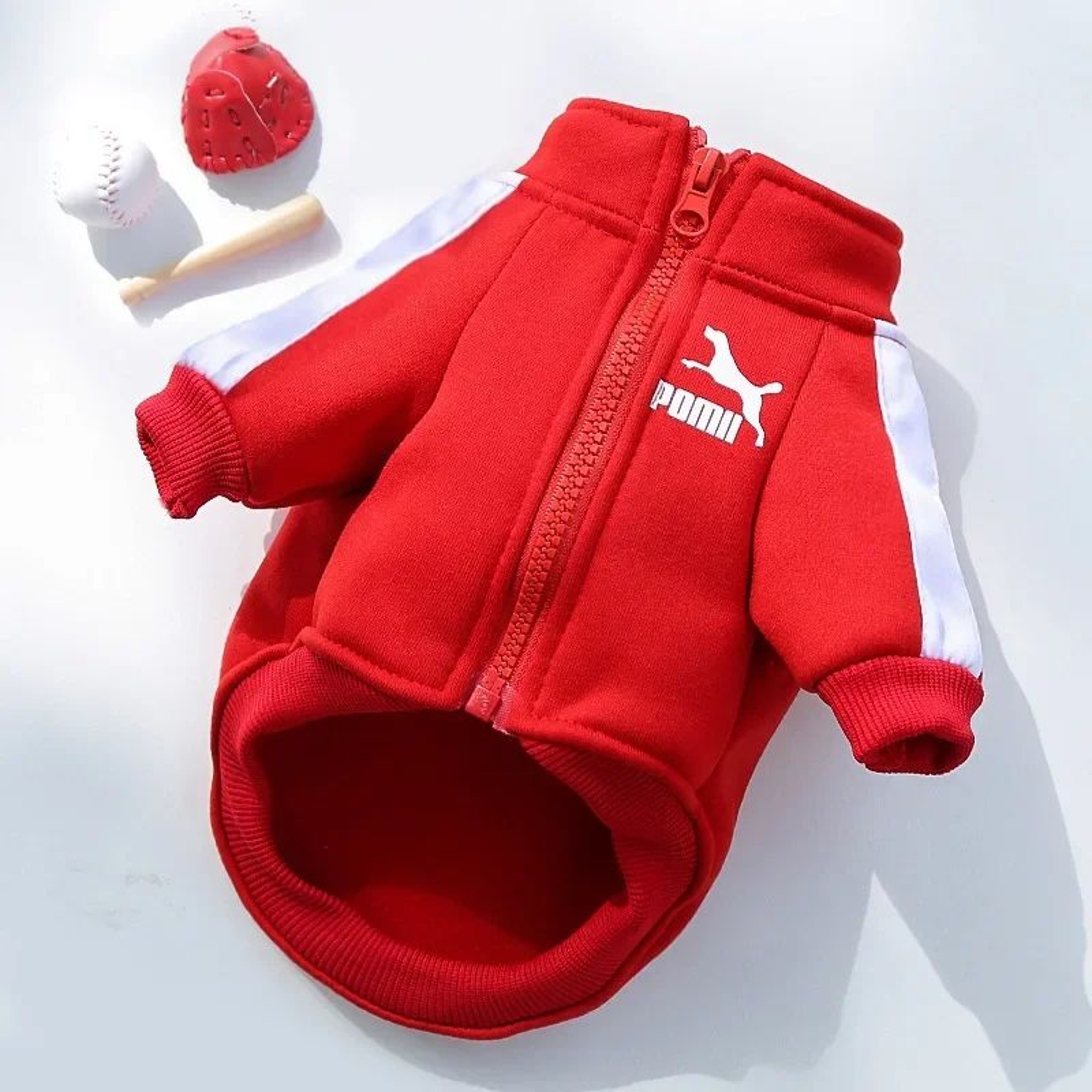 Winter Baseball Dog Jacket For Small  Medium Dogs  Warm Puppy Pet Vest Coat 6