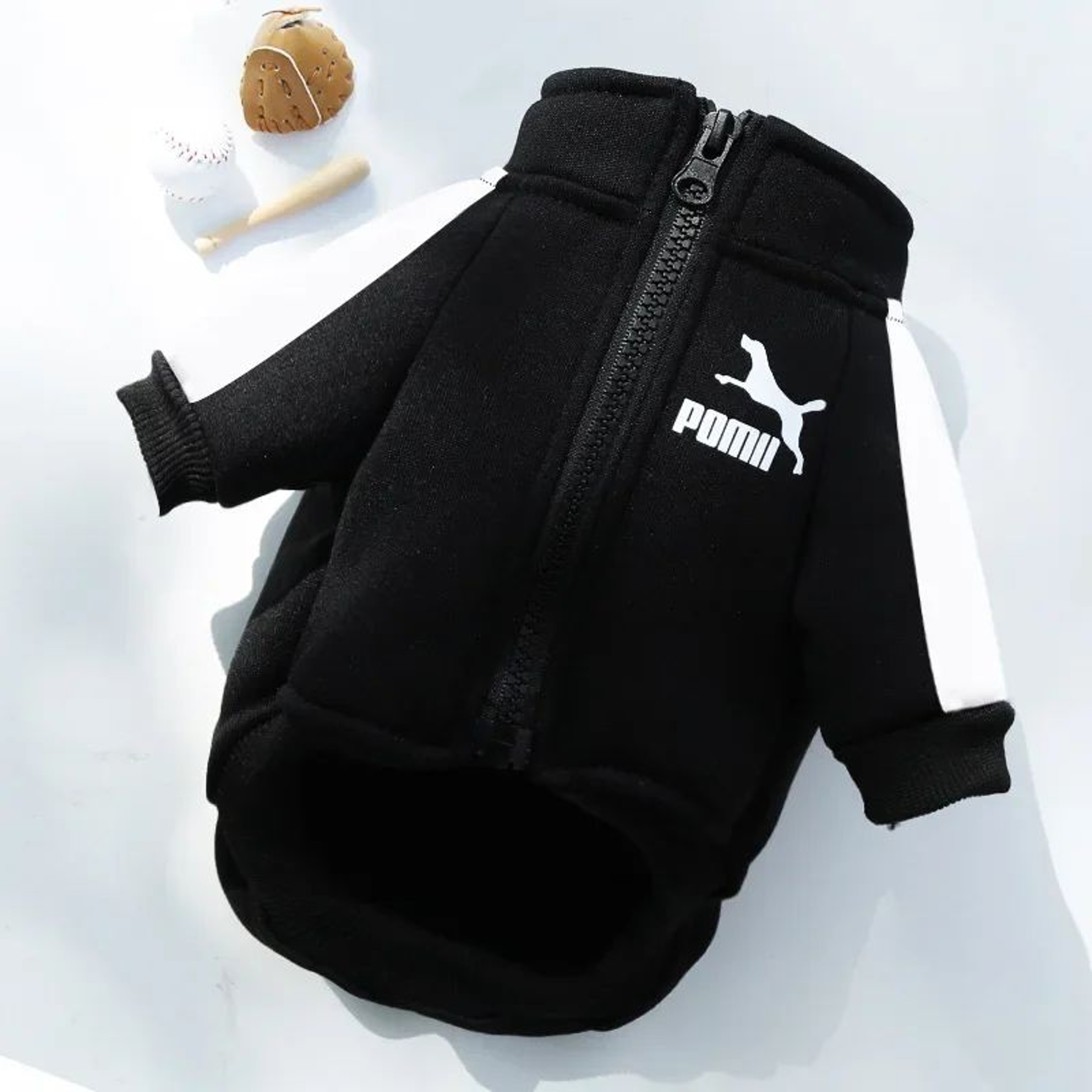 Winter Baseball Dog Jacket For Small  Medium Dogs  Warm Puppy Pet Vest Coat 7