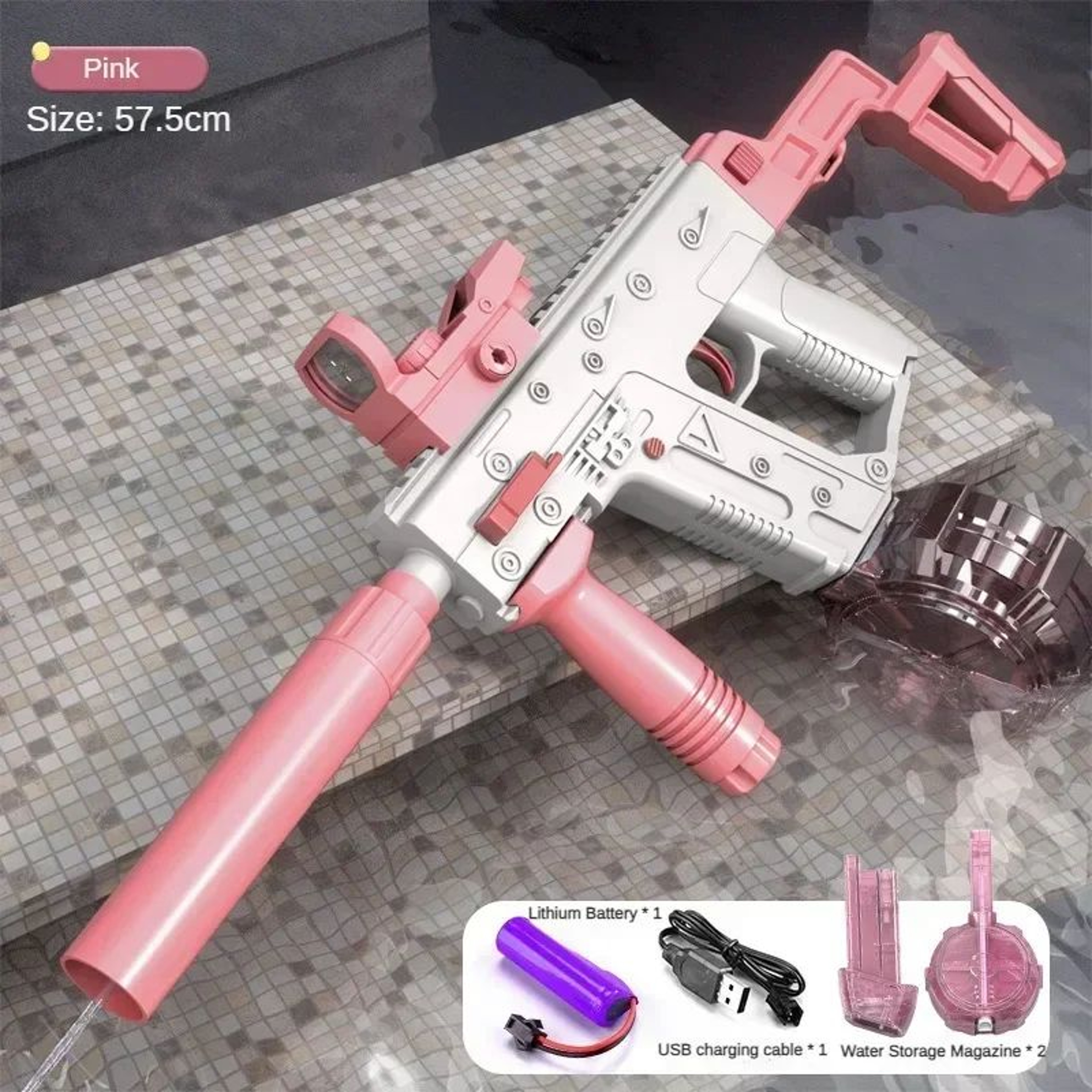 AquaStrike Pro M416 Electric Water Gun  Fully Automatic Rechargeable Blaster For Kids  Teens 11