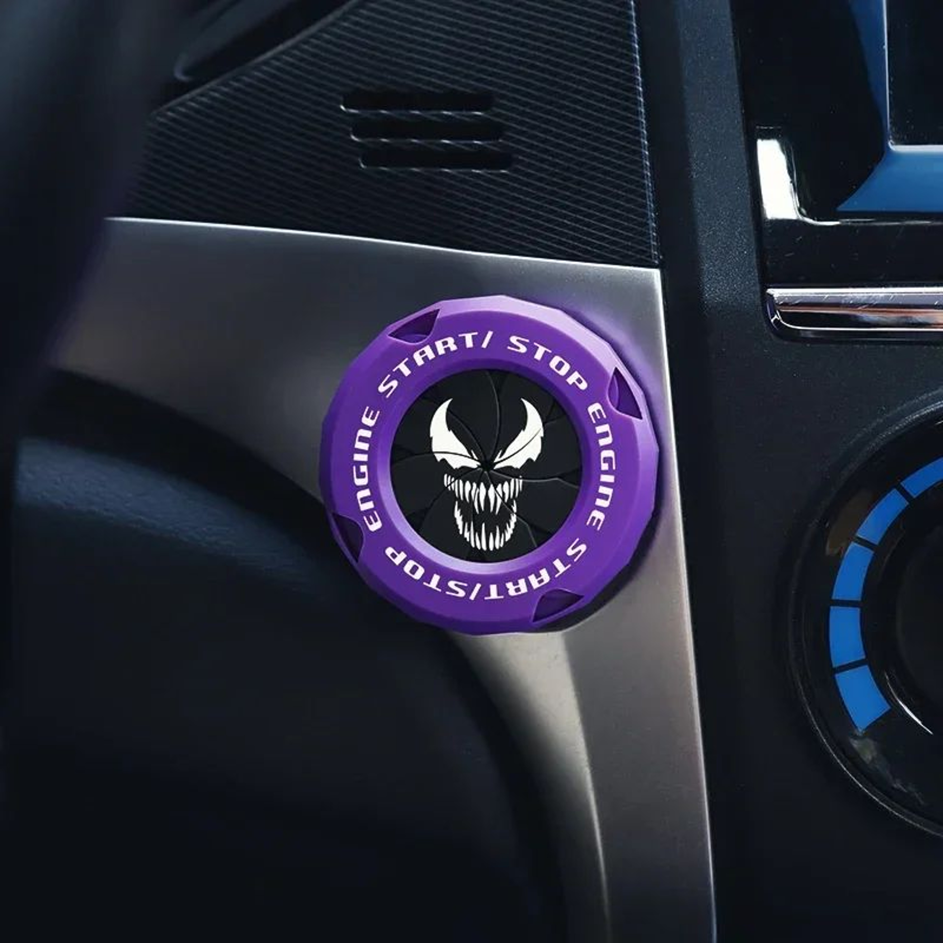 OneTouch Rotary Start Button Cover  Durable Ignition Protection Ring For Cars  Motorcycles 17
