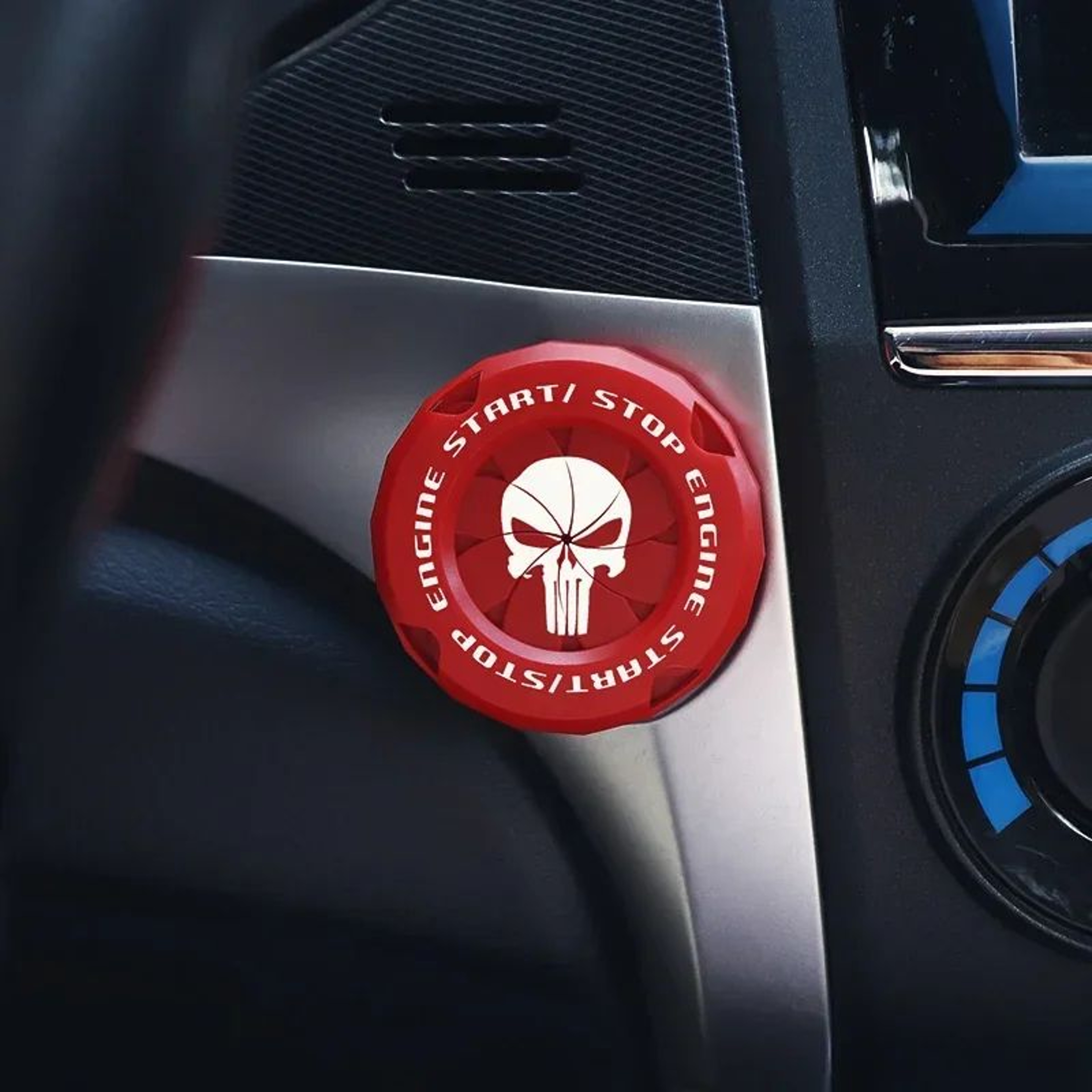 OneTouch Rotary Start Button Cover  Durable Ignition Protection Ring For Cars  Motorcycles 4