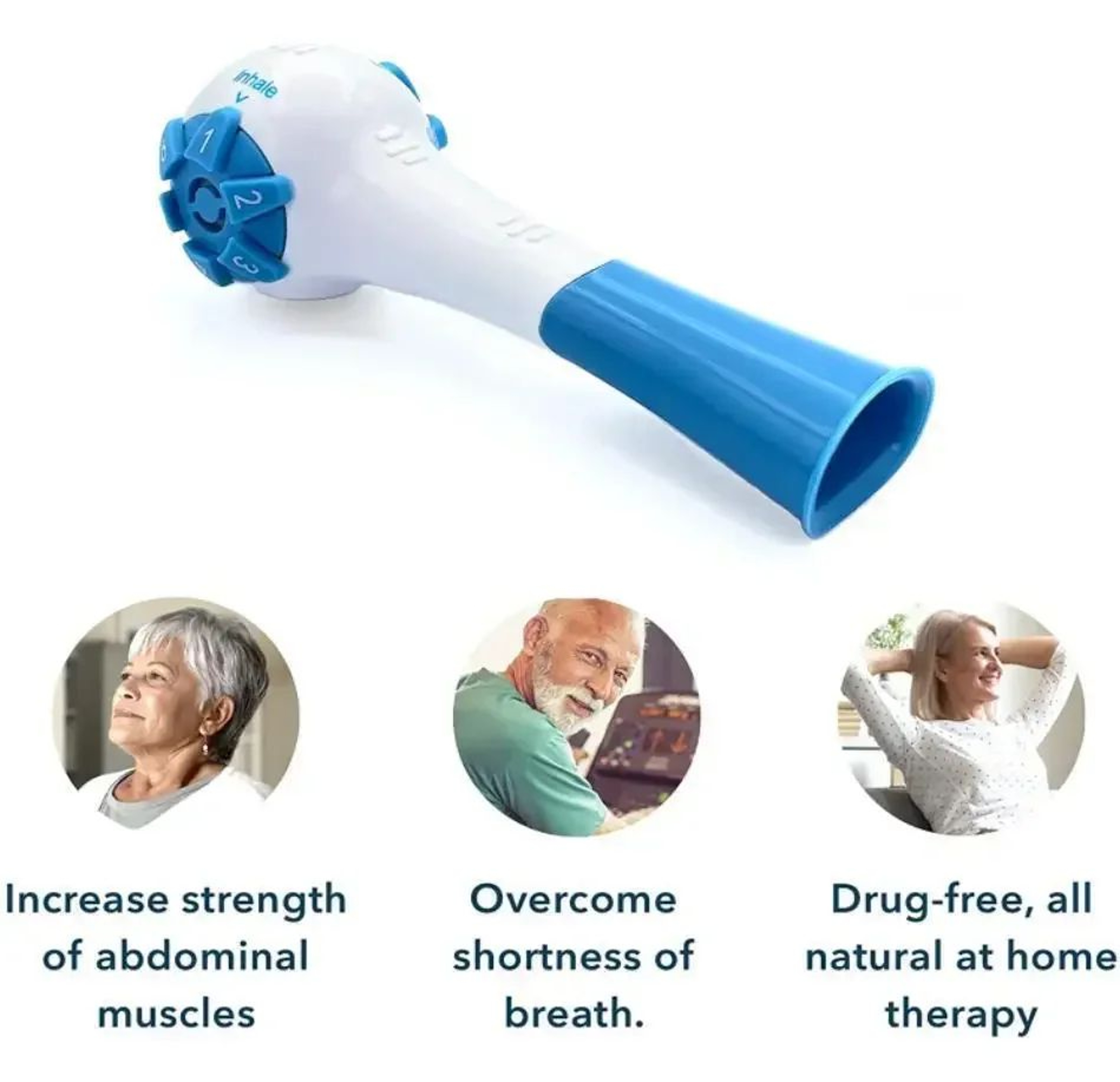 Adjustable Resistance Breathing Trainer For Lung Capacity  Endurance 5