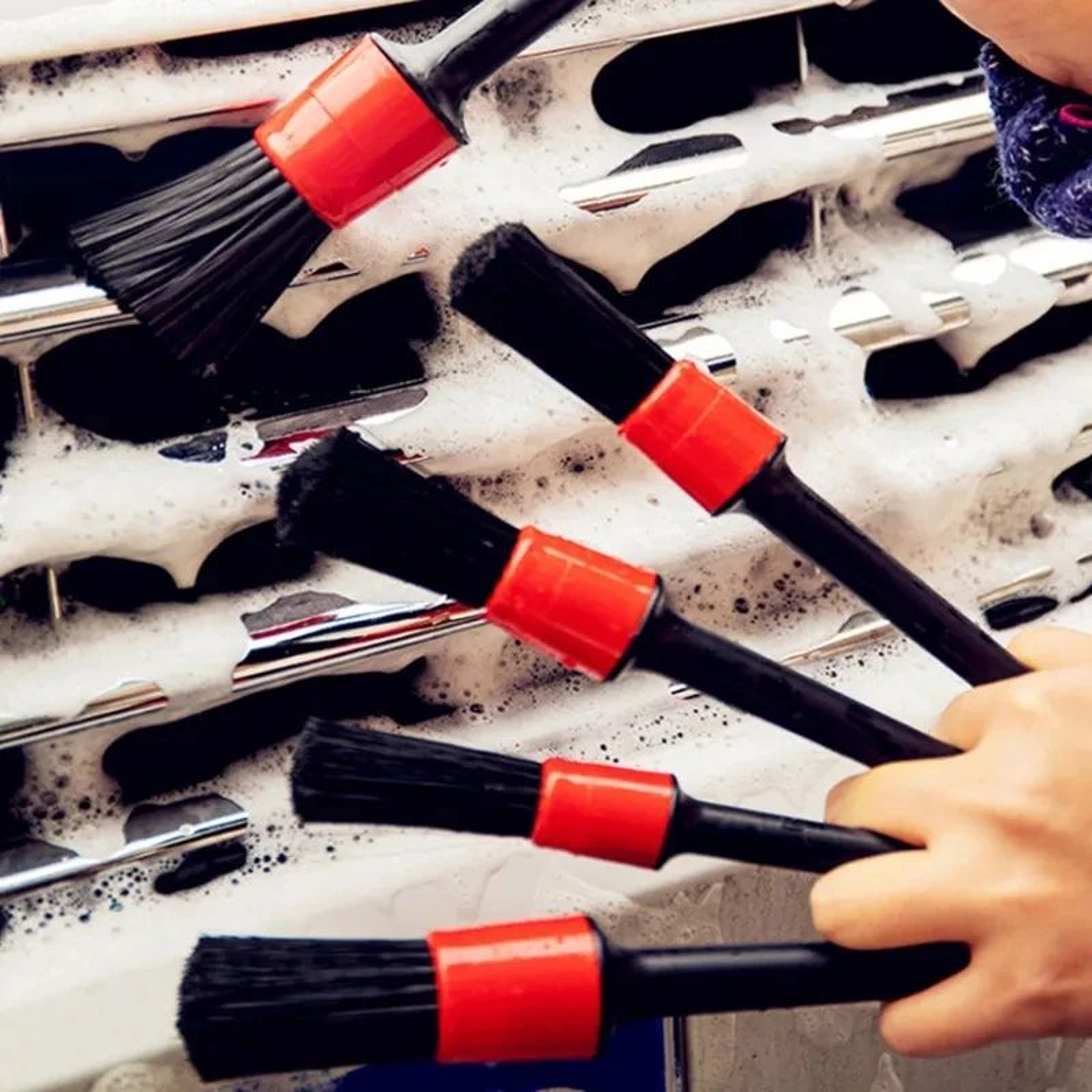 Premium Car Detailing Brush Set For Interior Wheels  Vents 0