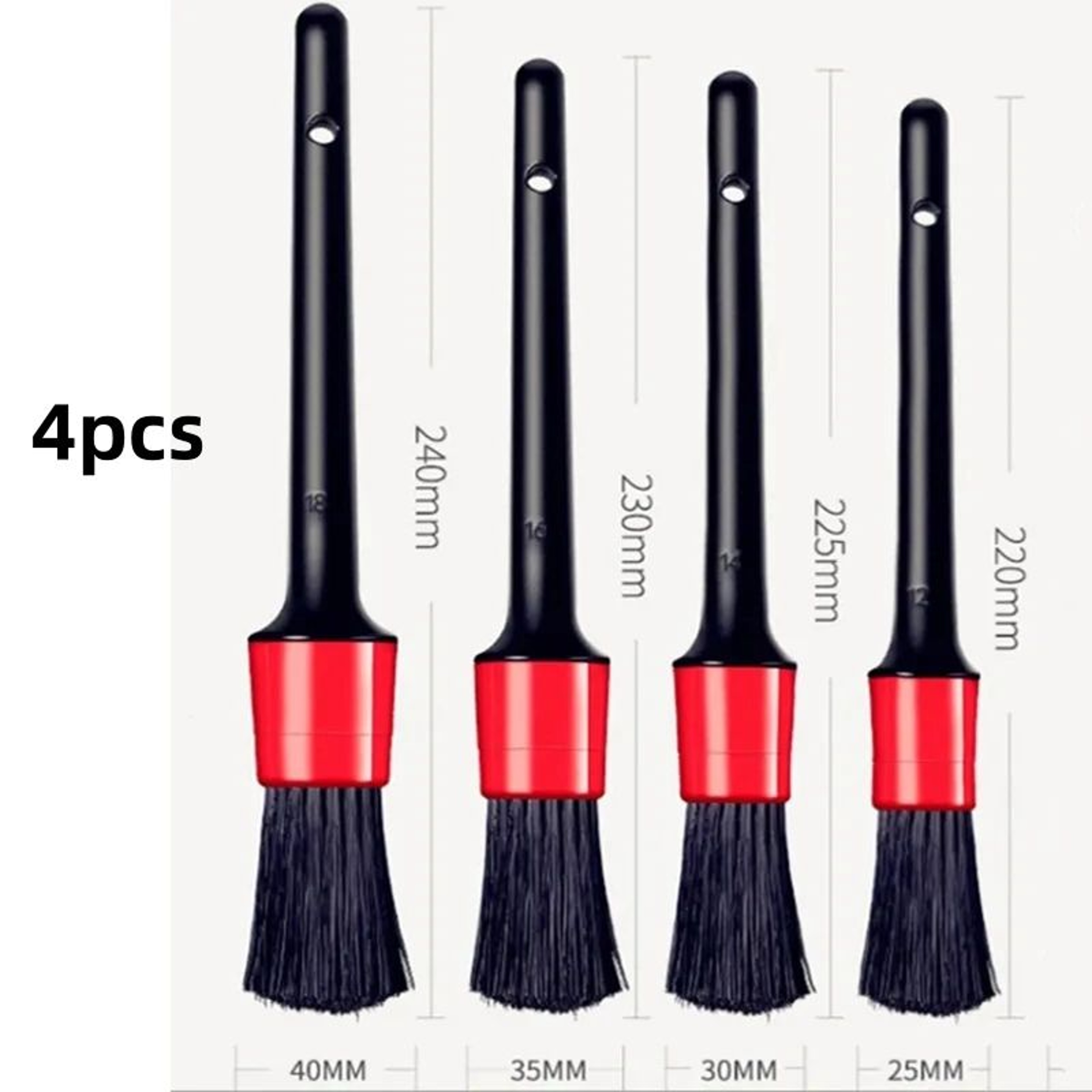 Premium Car Detailing Brush Set For Interior Wheels  Vents 7