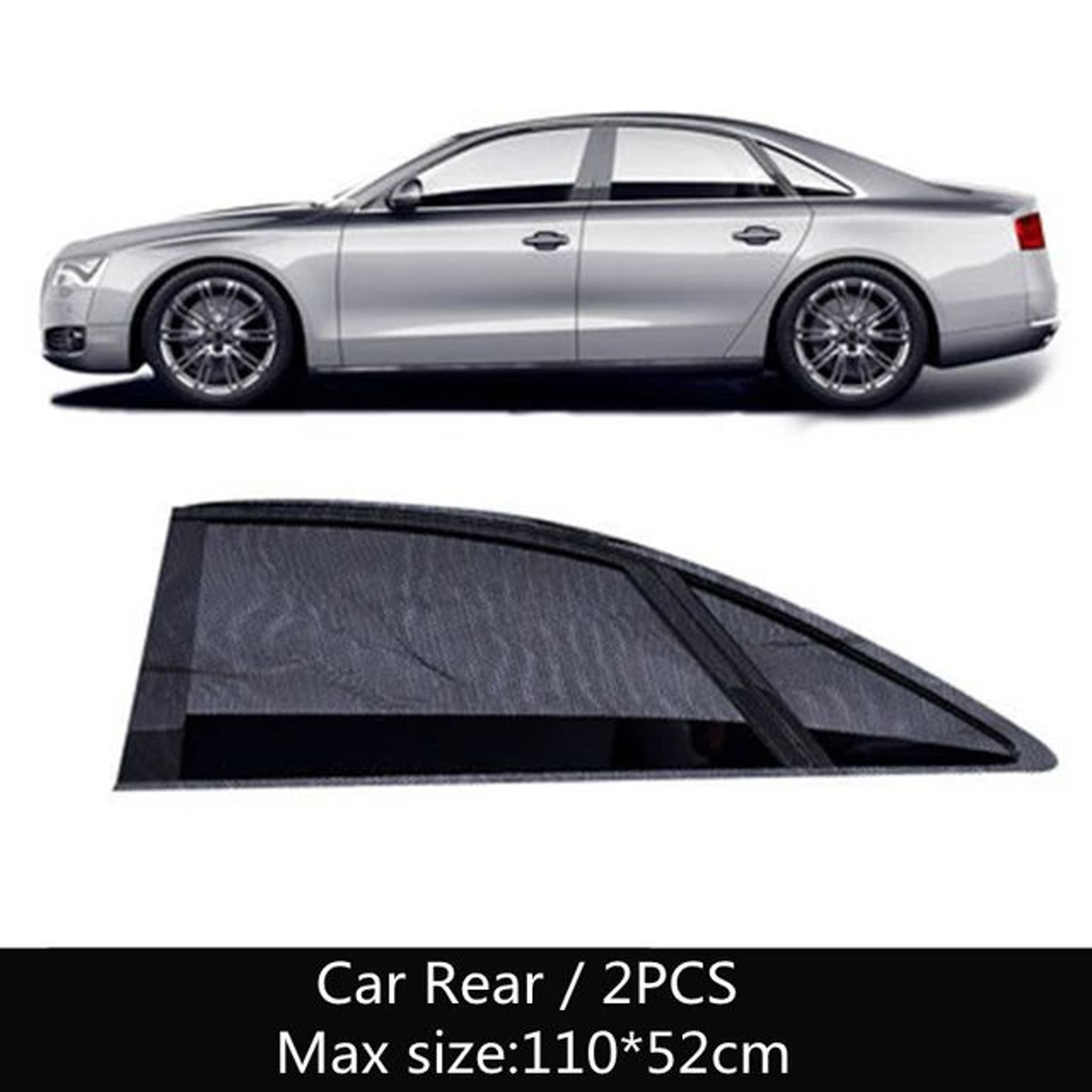 Universal Car Window Sunshade Curtains With Mosquito Mesh  UV  Insect Protection For SUVs And Cars 7