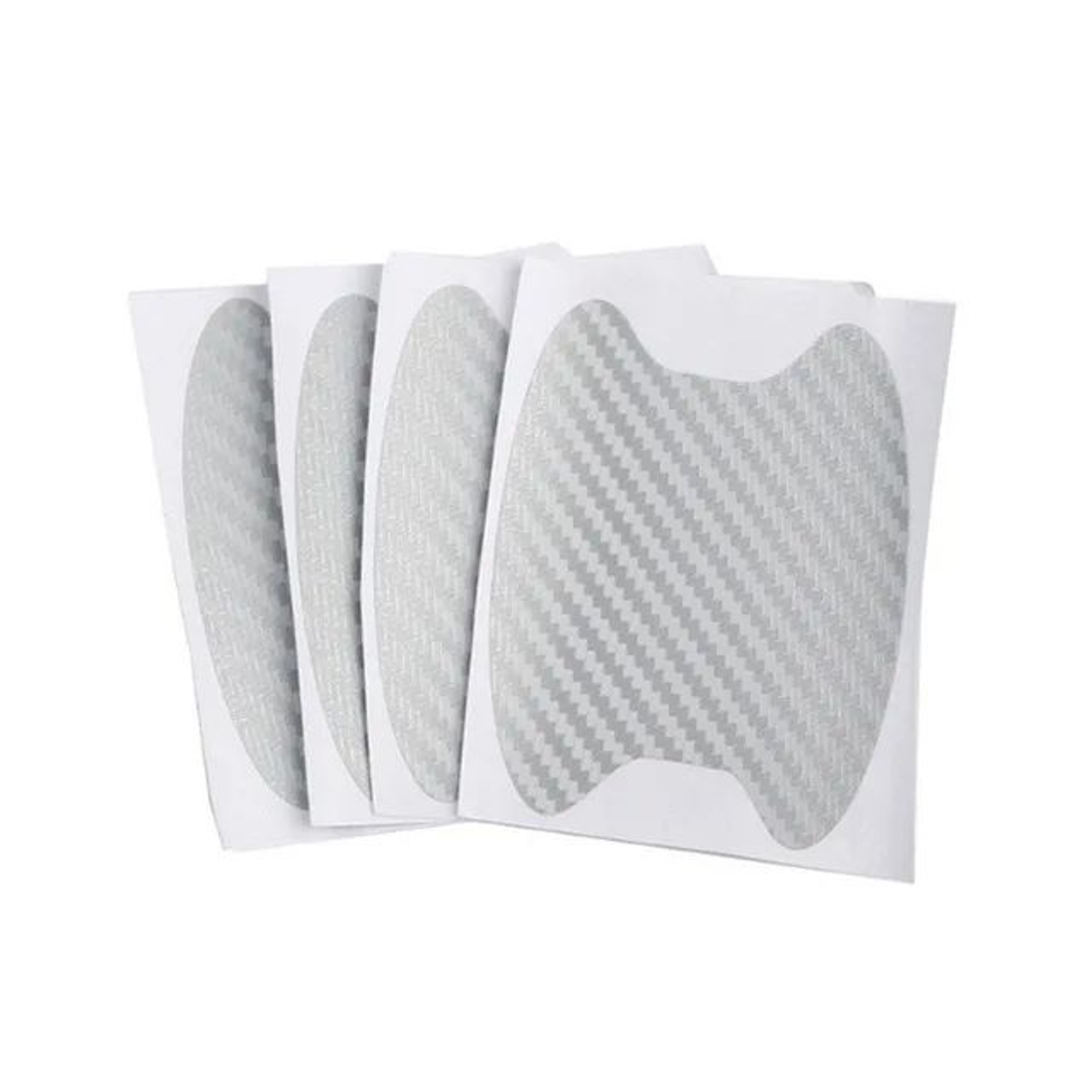 Carbon Fiber Car Door Handle Scratch Protector  4Piece Car Door Protection Film For Exterior Stylin 10