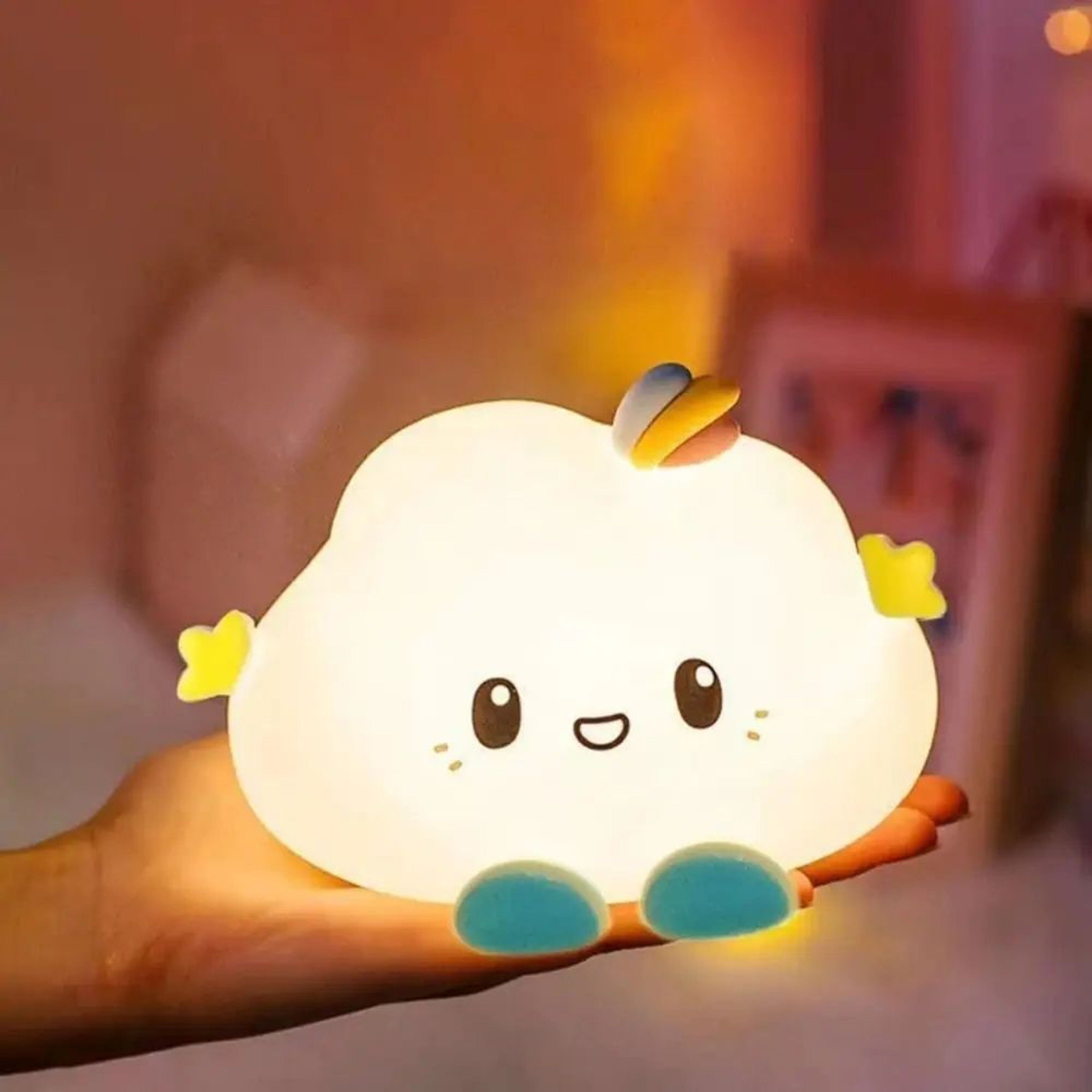 Dreamy Cloud Night Light  Portable LED Bedside Lamp For Kids  Cozy Homes 0