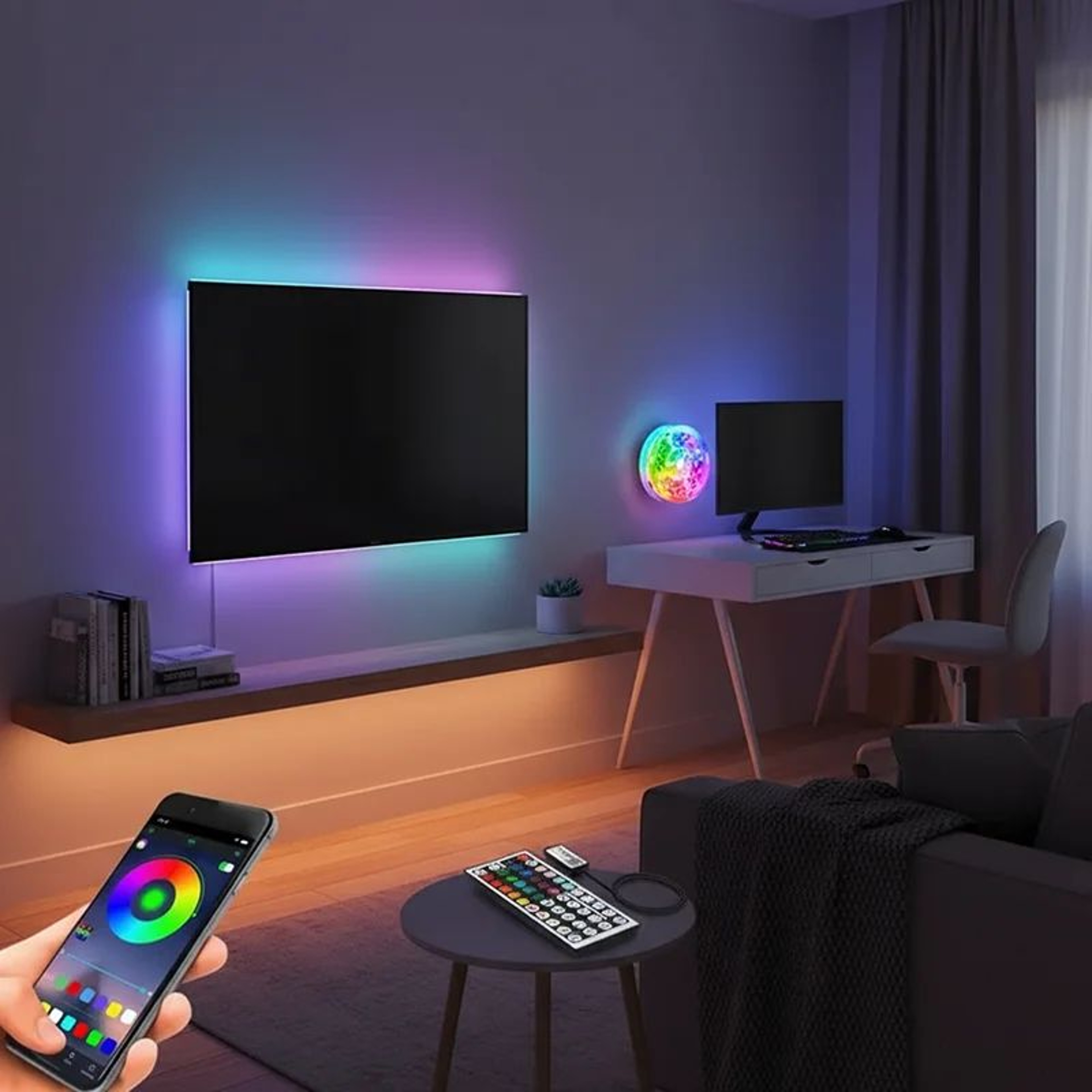 Smart RGB USB LED Strip Lights With WiFi App Control Tuya Alexa  Google Compatible 1